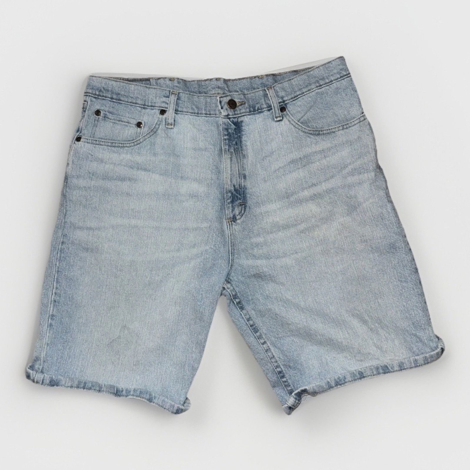 Vintage × Wrangler Wrangler Jean Shorts Men’s 36x12 Light Wash Size US 36 / EU 52 - 1 Thumbnail