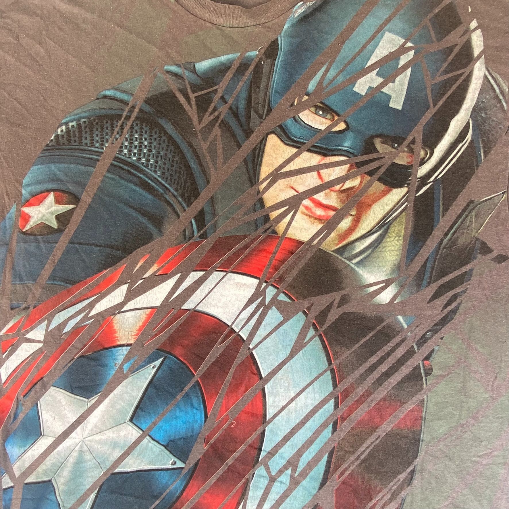 Marvel Comics Vintage Y2K Captain America Shirt Marvel Comic Movie Tee Size US XXL / EU 58 / 5 - 3 Thumbnail