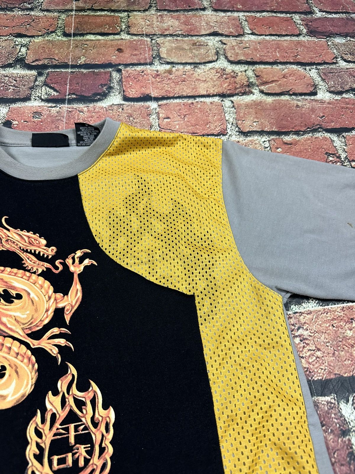 Vintage Vintage JNCO Style Dragon Flames No Boundaries T Shirt Mesh Size US M / EU 48-50 / 2 - 4 Thumbnail