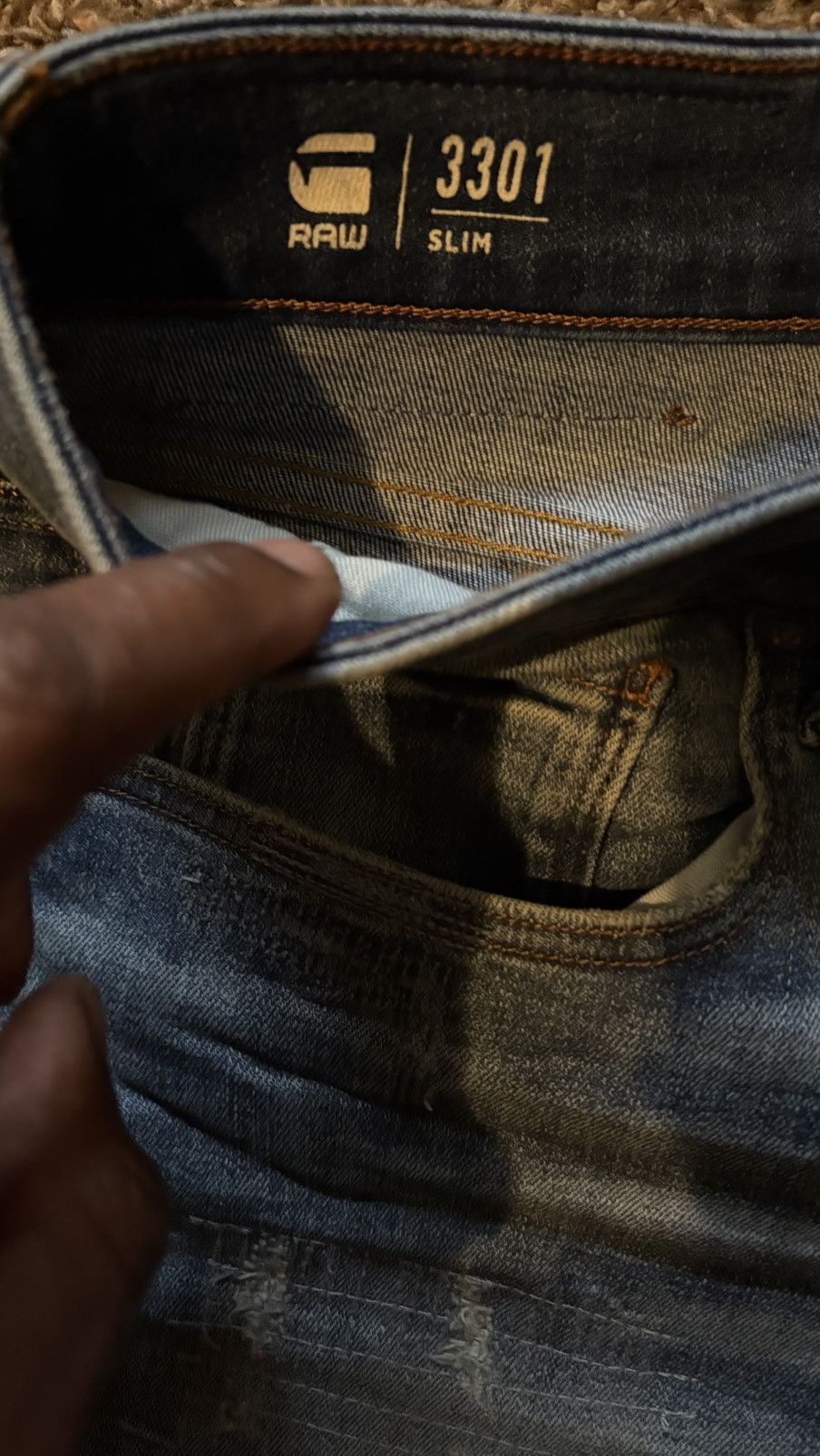 G-Star G-Star Raw 3301 Size US 32 / EU 48 - 3 Thumbnail