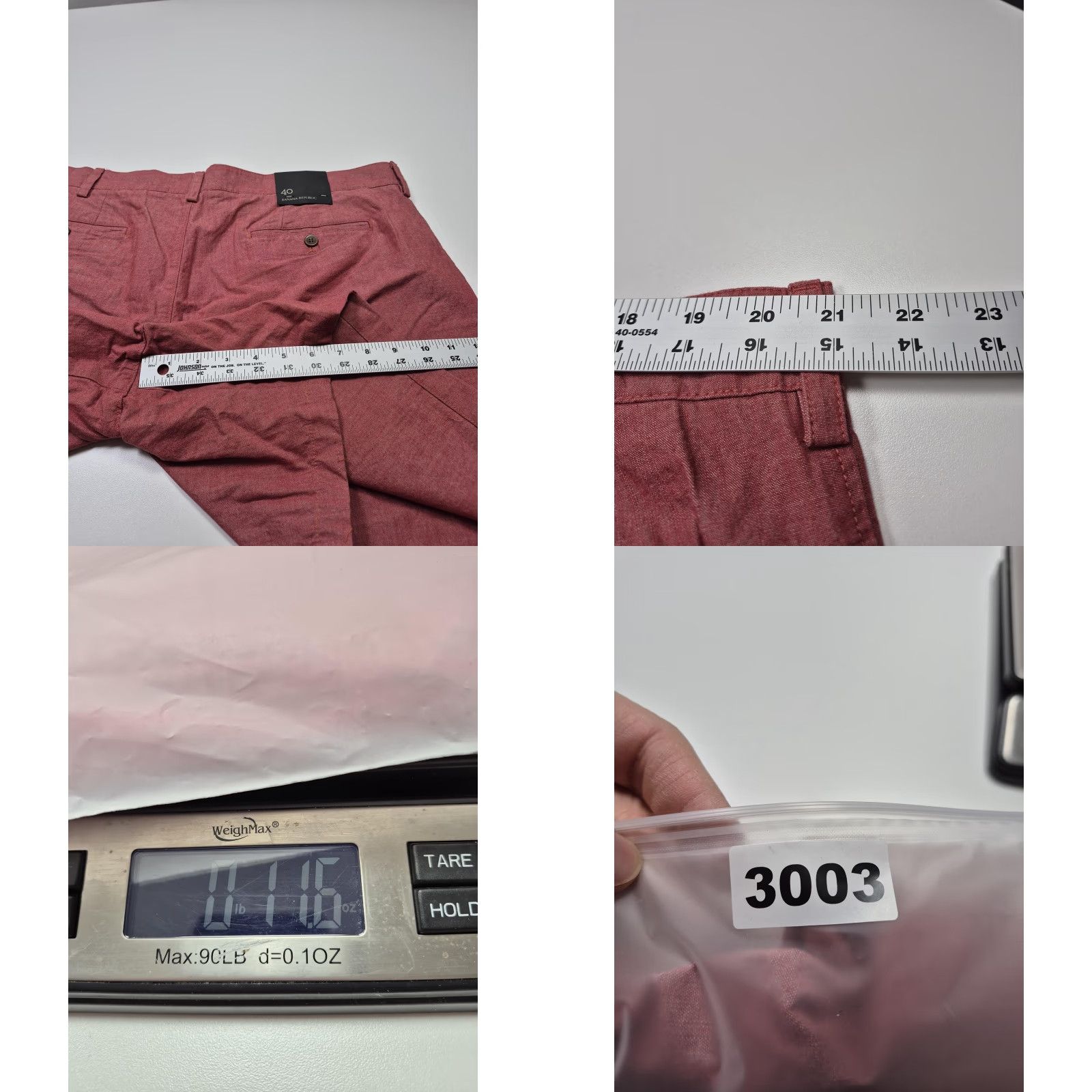 Banana Republic Banana Republic Shorts Mens 40 Red Cotton Chino 9" Inseam Flat Front Casual Size US 40 / EU 56 - 9 Thumbnail
