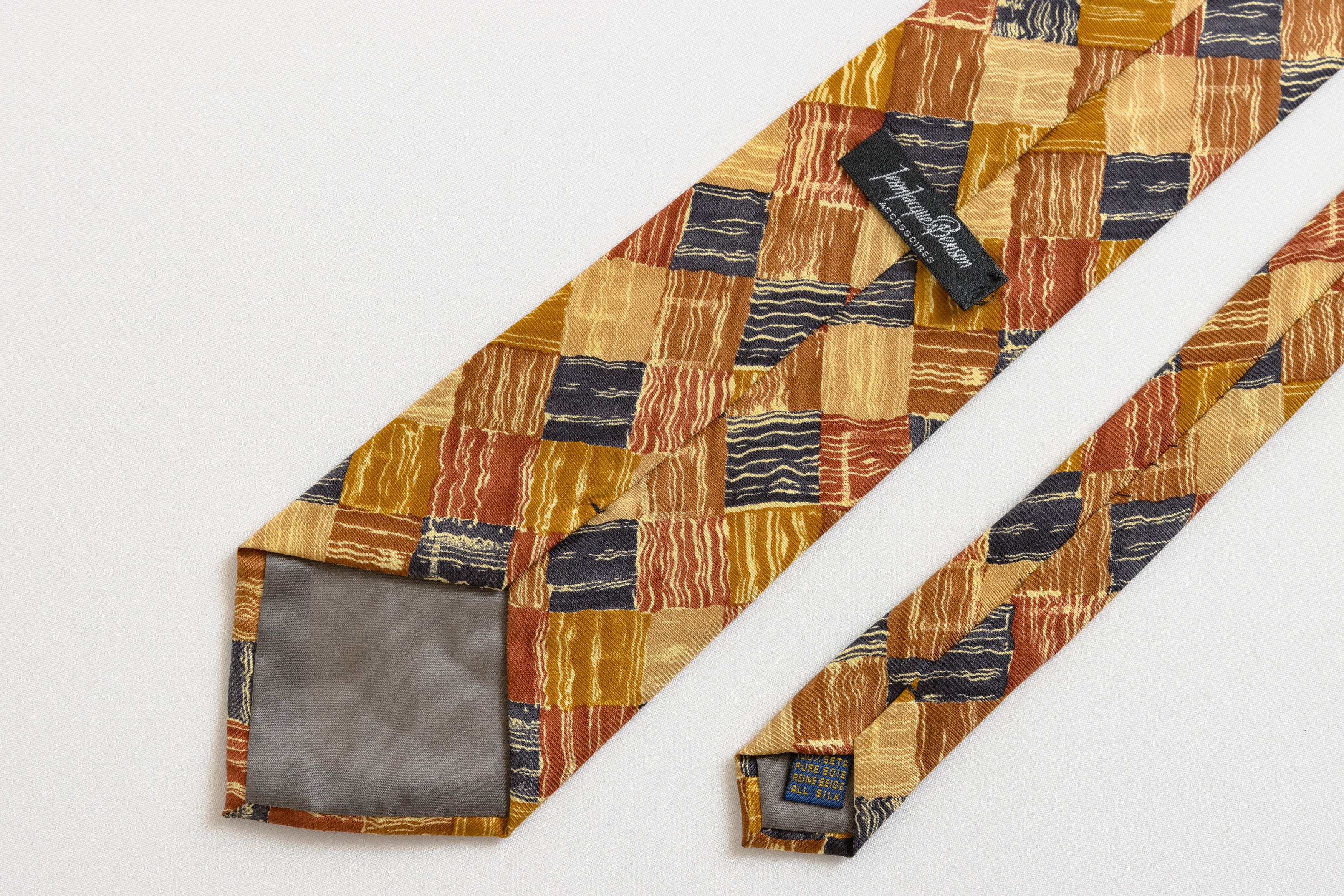 Vintage Tie abstract pattern print necktie silk tie 034 Size ONE SIZE - 5 Thumbnail