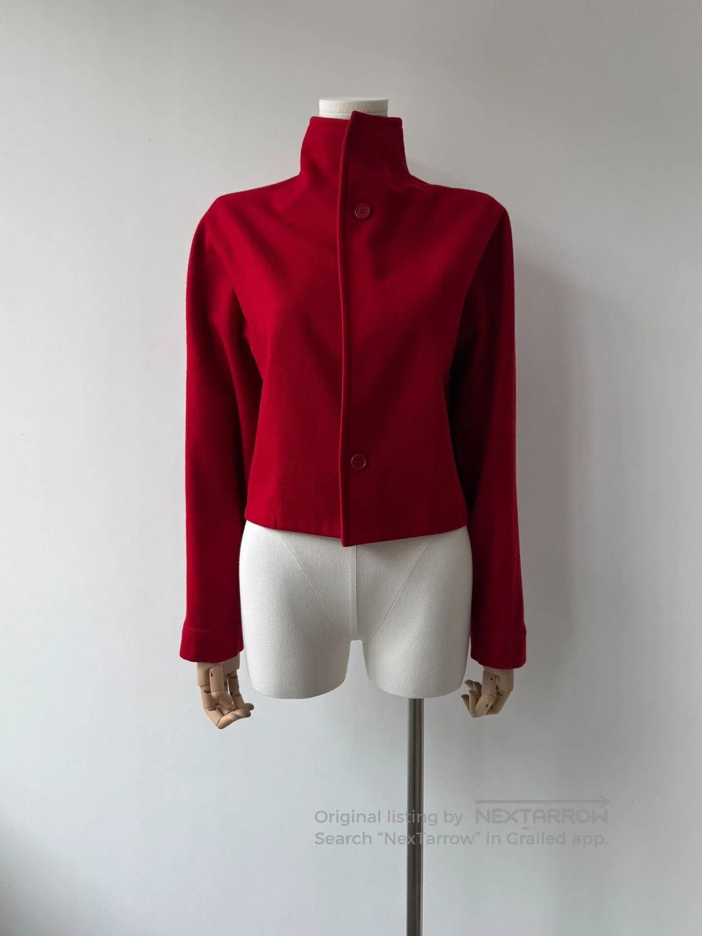 Y's Yohji Yamamoto Y's Red Wool Jacket. Size M / US 6-8 / IT 42-44 - 1 Thumbnail