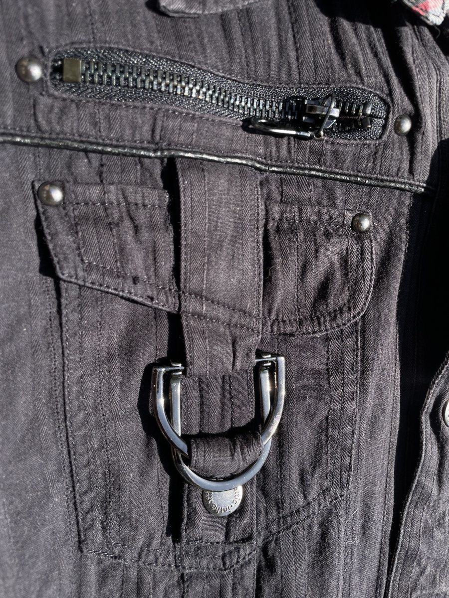 If Six Was Nine 2000s Japanese archive Vkei Zip Gimmic Belted Shirts Y2K Size US S / EU 44-46 / 1 - 7 Thumbnail