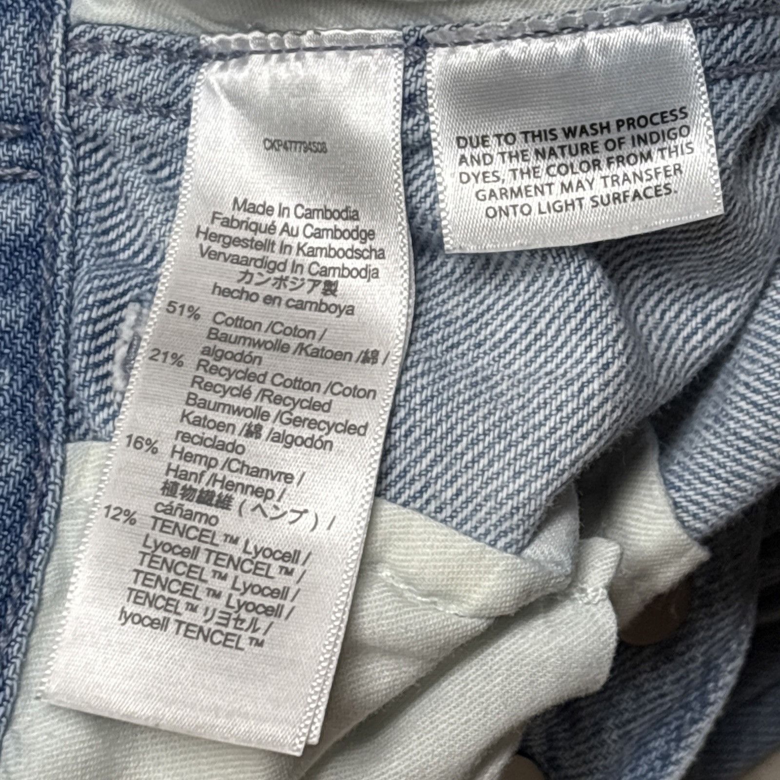 Madewell Madewell Jeans Womens 26 Blue Low Slung Cargo Wide Leg Stone Size 26" / US 2 / IT 38 - 14 Thumbnail