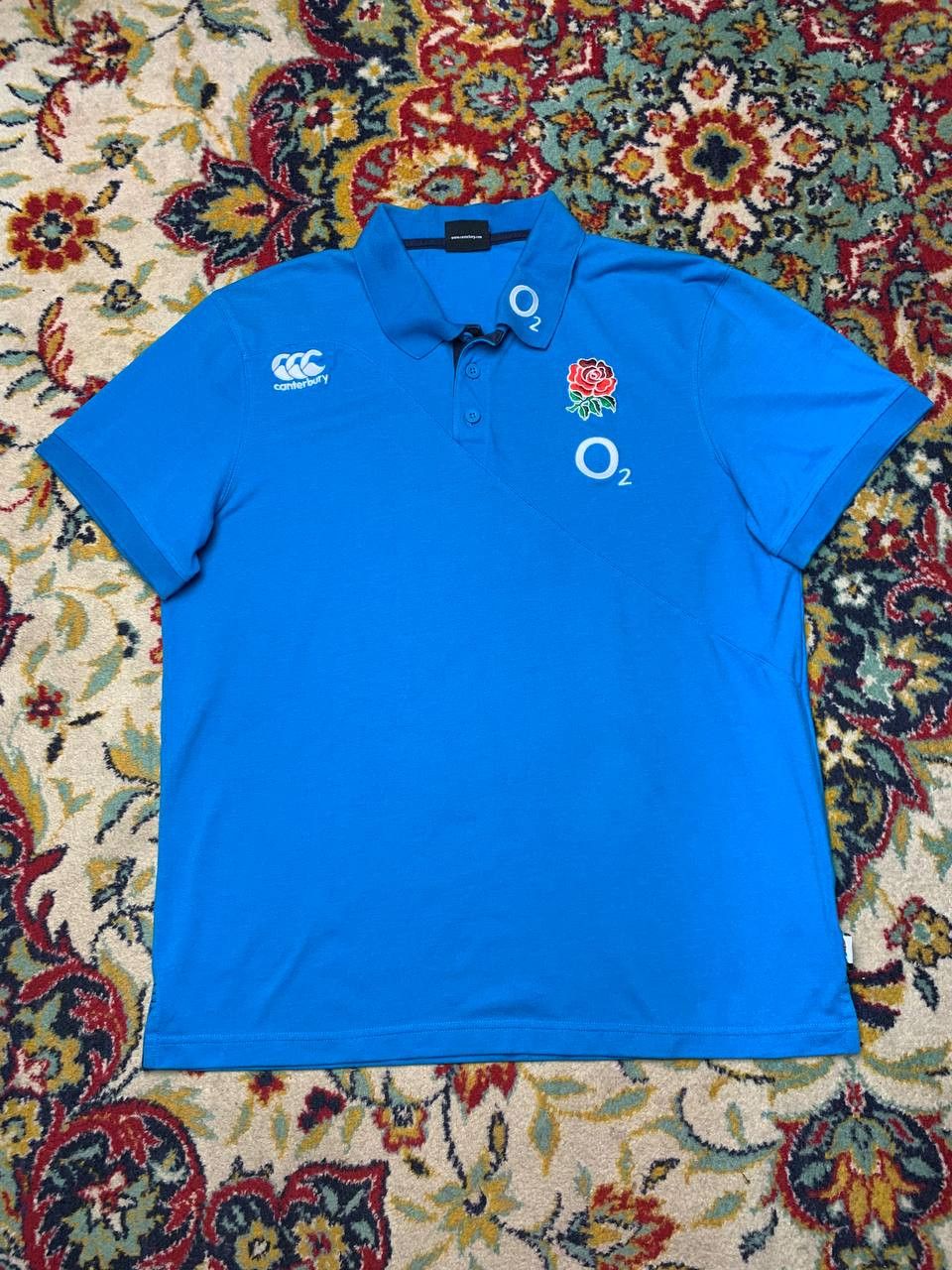 Vintage ENGLAND RUGBY UNION training polo shirt jersey CANTERBURY Size US XL / EU 56 / 4 - 1 Thumbnail