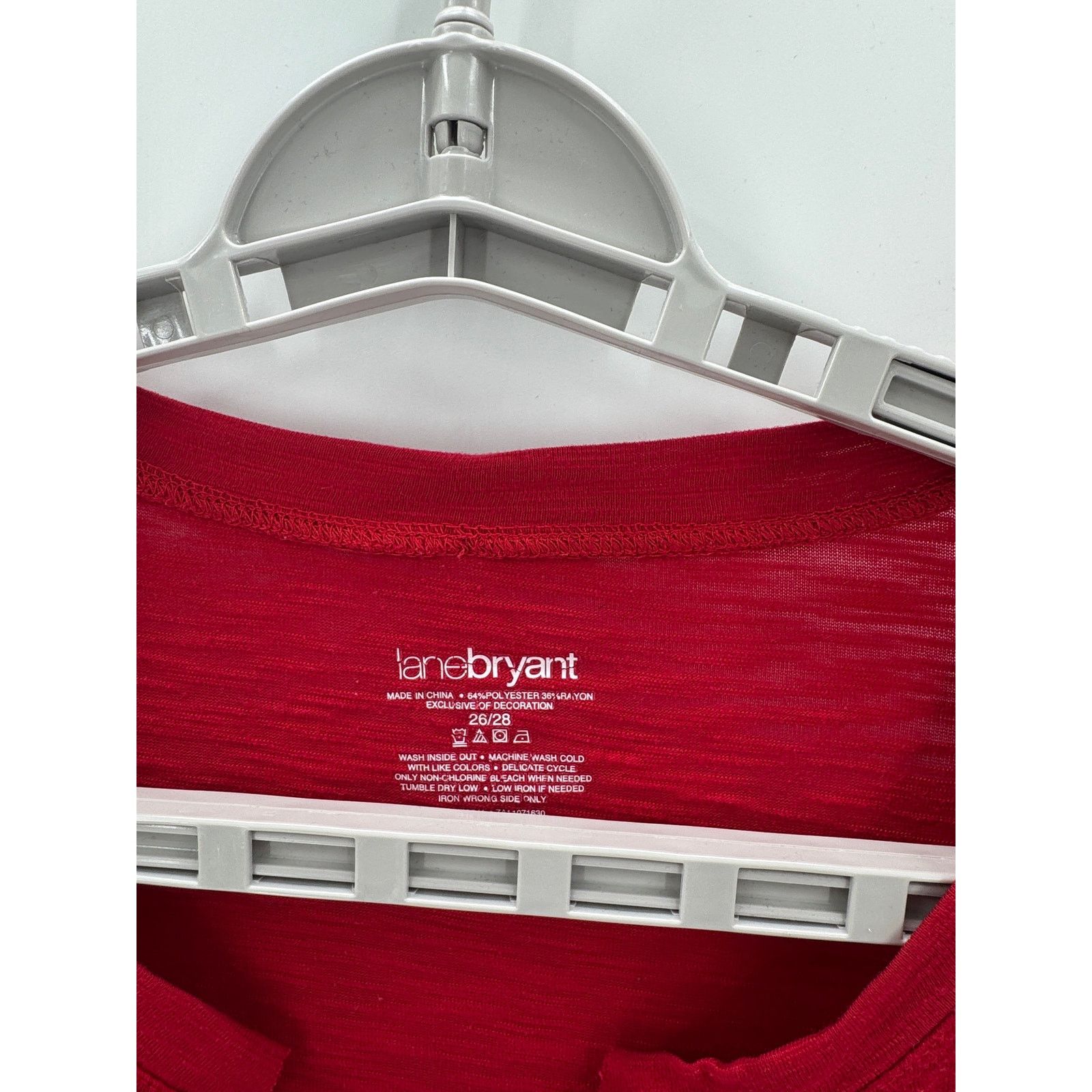 Other Lane Bryant True Y2K V-neck 3/4 sleeves fleur-de-lis wings Size 3XL / US 20-22 - 3 Thumbnail