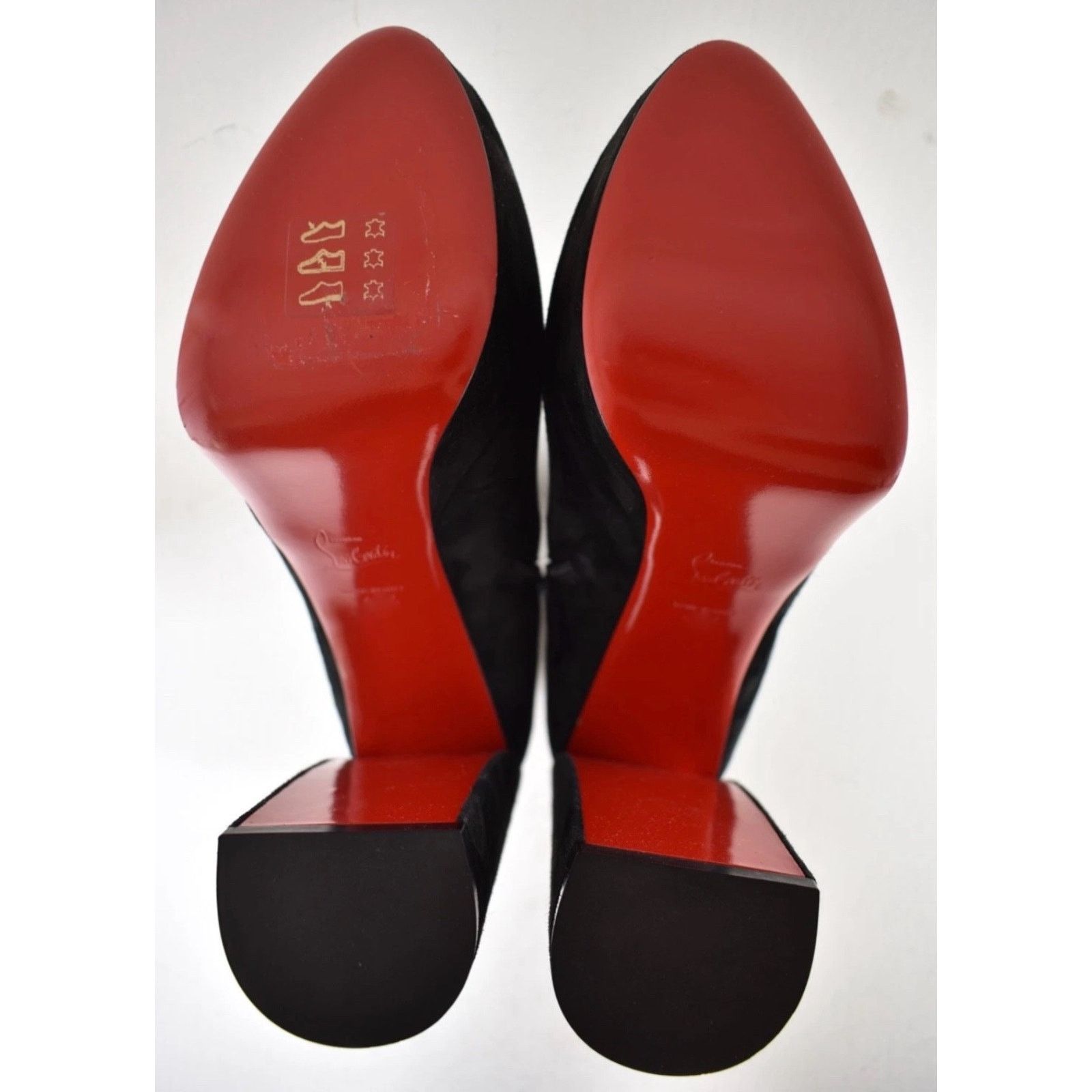Christian Louboutin Christian Louboutin Movida Booty Black Suede Platform 39.5 Size US 9.5 / IT 39.5 - 20 Thumbnail