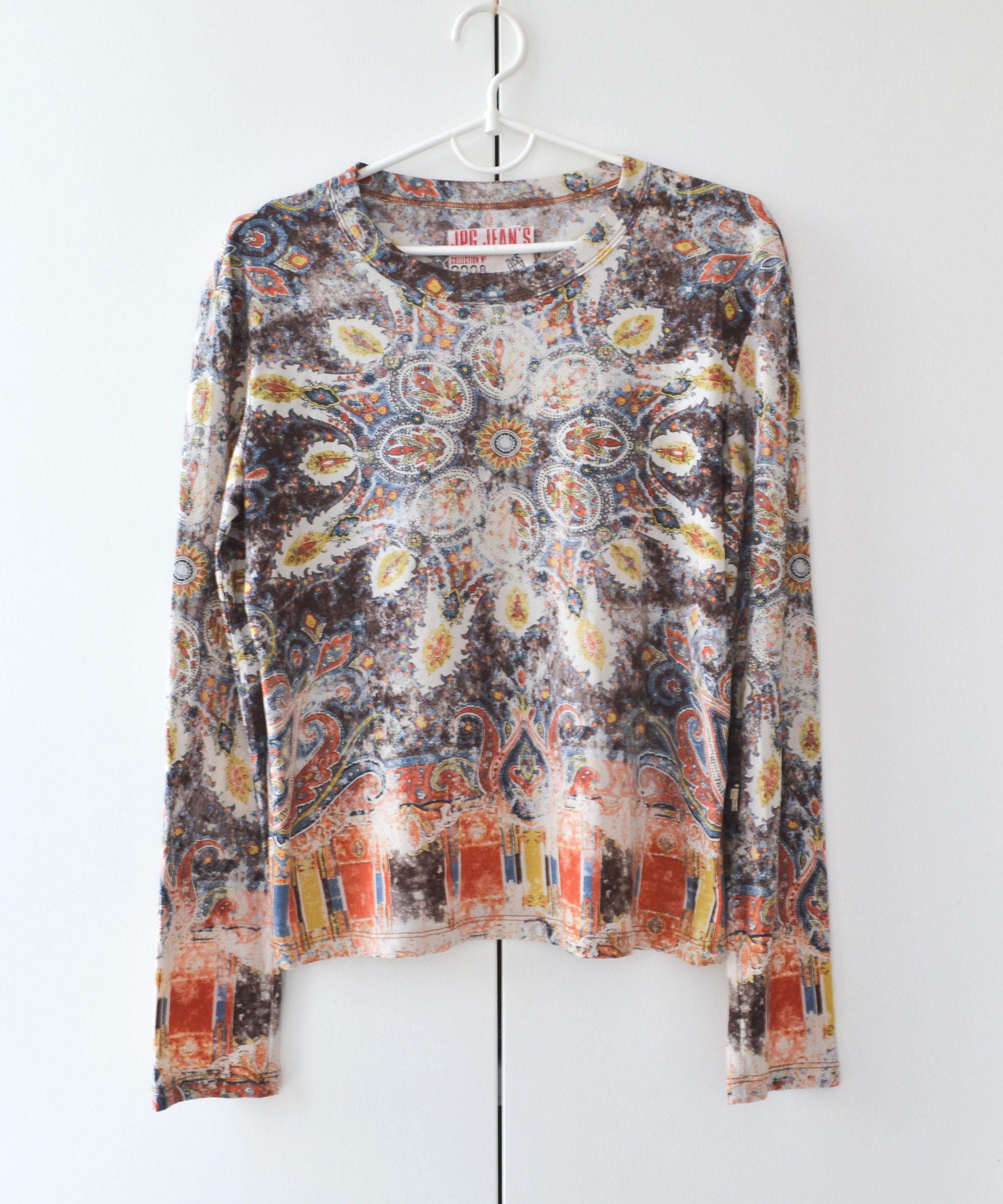 Jean Paul Gaultier JEAN PAUL GAULTIER Long Sleeve Paisley Printed Sweater 90 Size US S / EU 44-46 / 1 - 6 Thumbnail