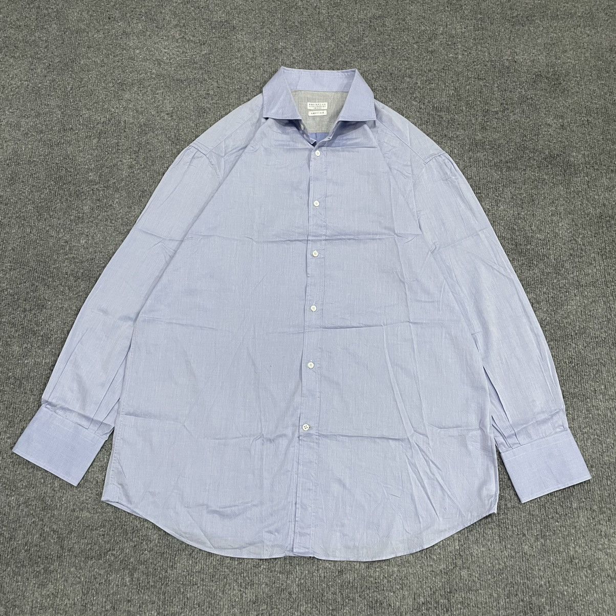 Brunello Cucinelli Brunello Cucinelli Button Up Basic Shirt Workwear Size US XXL / EU 58 / 5 - 2 Thumbnail