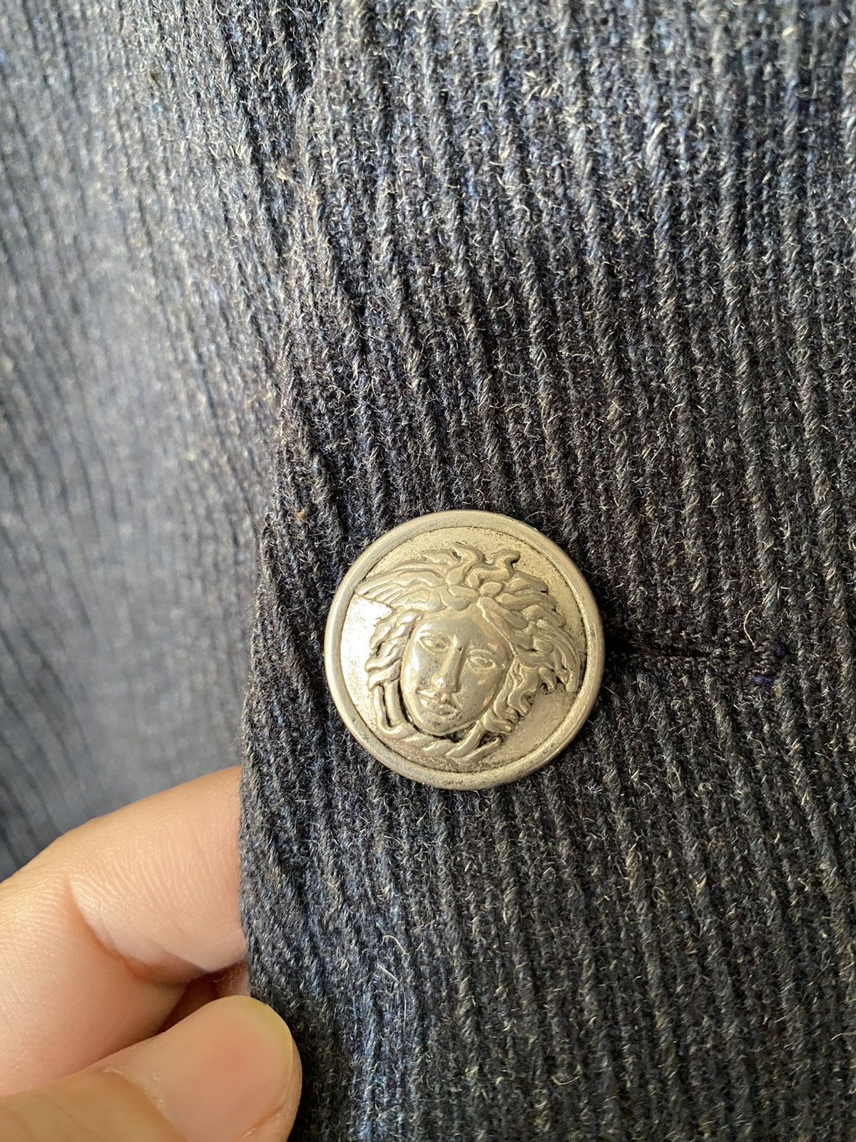 Versace Jeans Couture 🔥RARE 1990s Versace Button Medusa head detailing long iacket Size US M / EU 48-50 / 2 - 7 Thumbnail