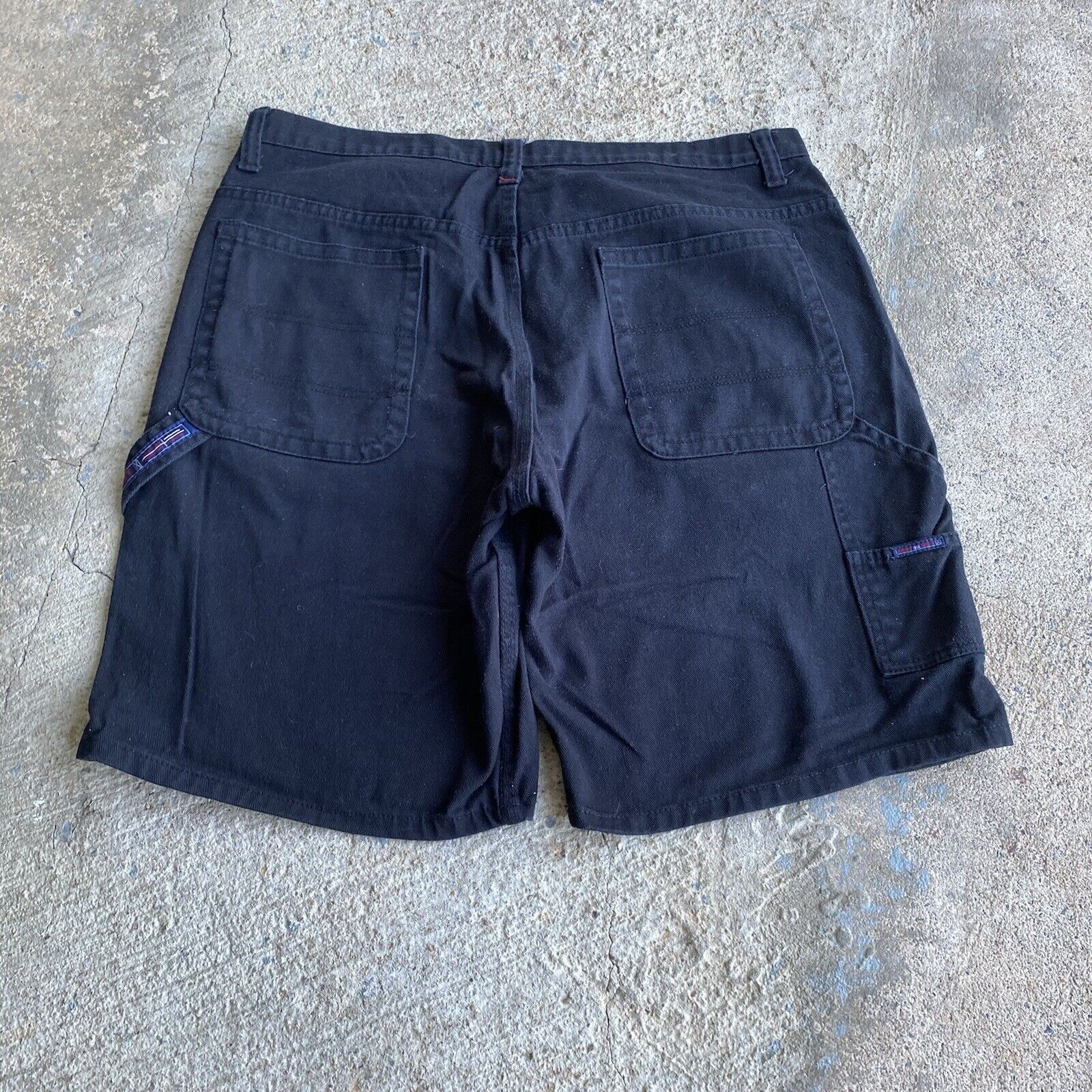 JNCO Vintage Y2K Baggy Army Navy Carpenter Black Jort Jean Shorts Size US 40 / EU 56 - 2 Thumbnail