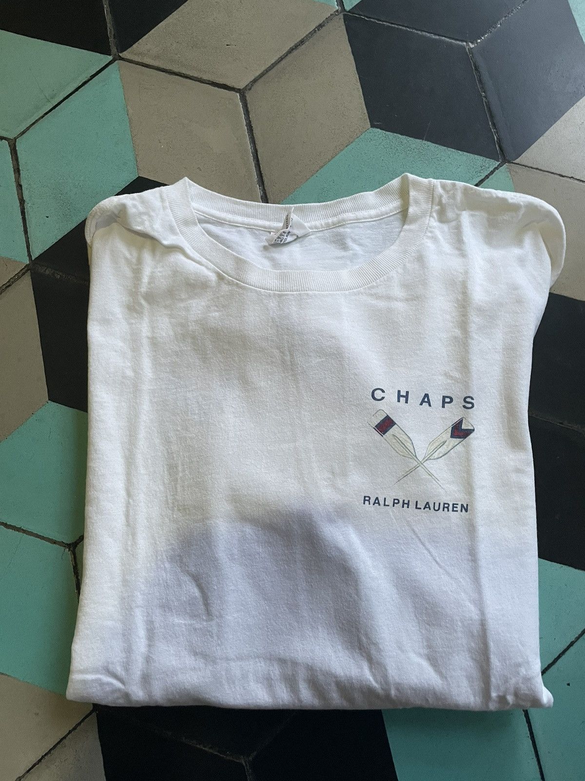 Chaps × Polo Ralph Lauren × Vintage Vintage t shirt Chaps Ralph Lauren Size US L / EU 52-54 / 3 - 2 Thumbnail