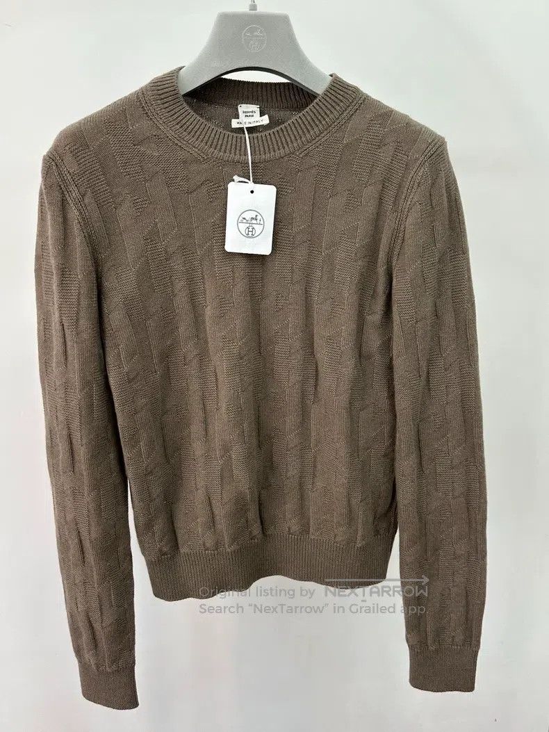 Hermes Hermes Wool Ribbed H-Sweater Size S / US 4 / IT 40 - 5 Thumbnail