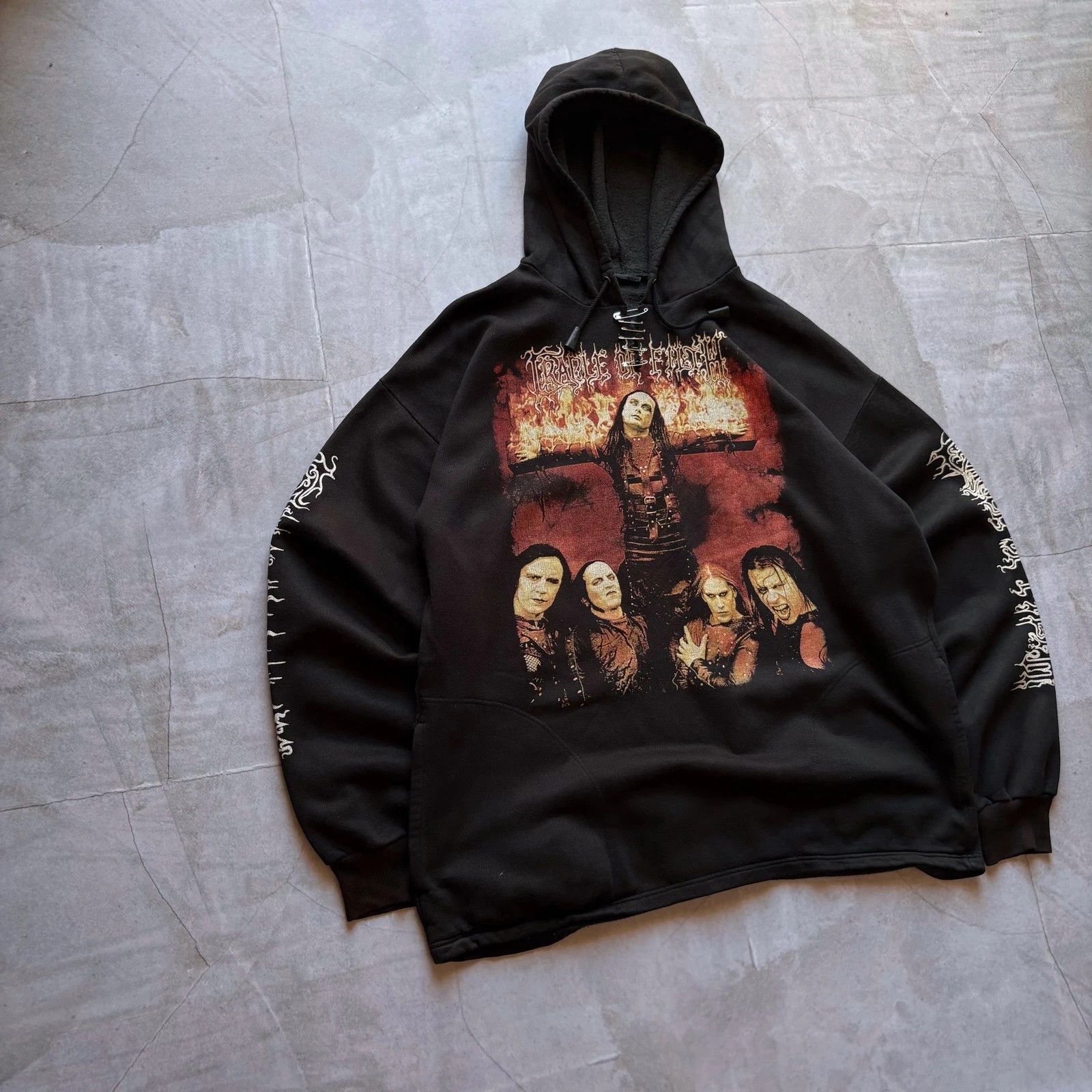 Band Tees vintage 00s Cradle Of Filth Tonight In Flames hoodie rock Size US XL / EU 56 / 4 - 6 Thumbnail