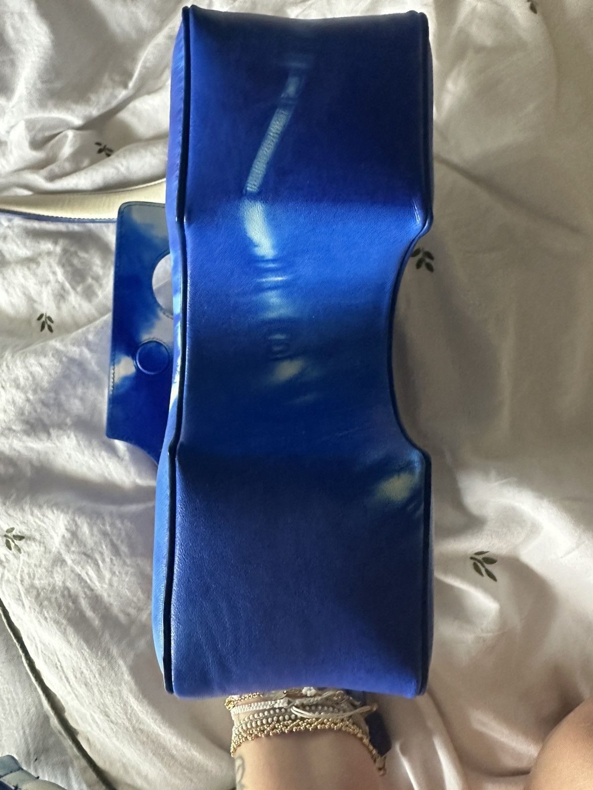 Off-White Off-White Blue Tie-Dye Cut-Out Shoulder Bag Size ONE SIZE - 11 Thumbnail