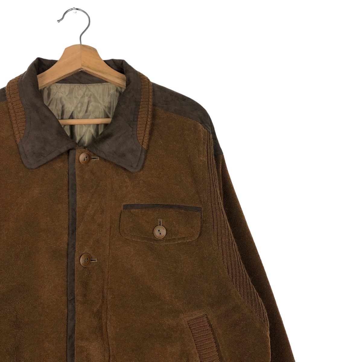 Japanese Brand 🔥Vintage Herringbone Wool Bomber Jacket Mountain Top Tokyo Size US L / EU 52-54 / 3 - 6 Thumbnail