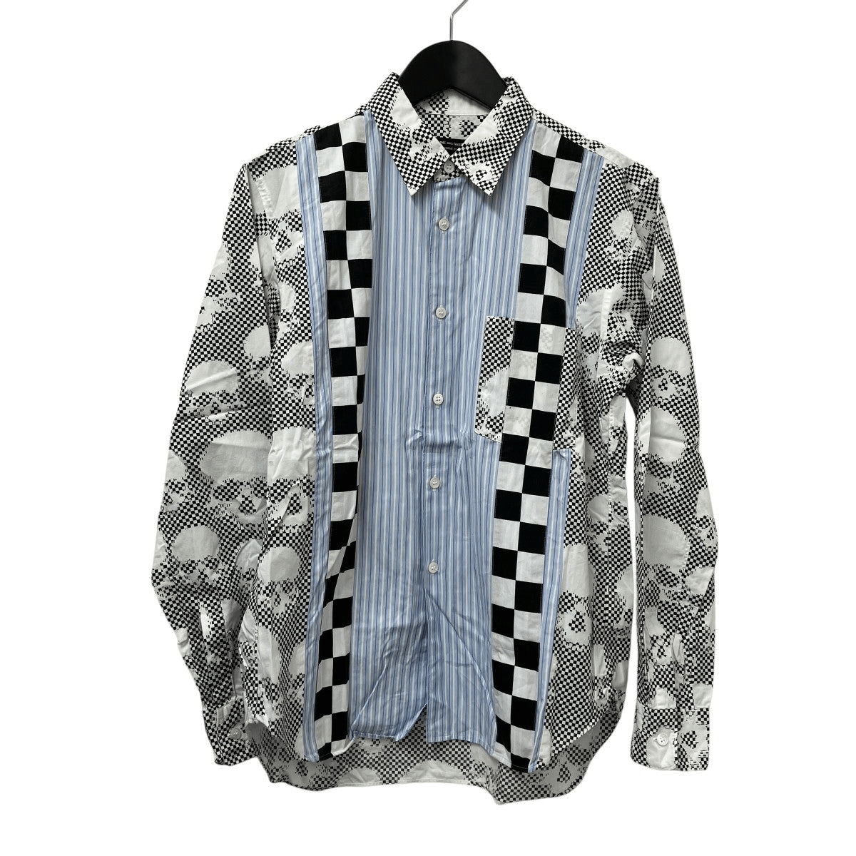 Comme des Garcons SS11 "Skull of Life" Patchwork Shirt Size US XS / EU 42 / 0 - 1 Thumbnail