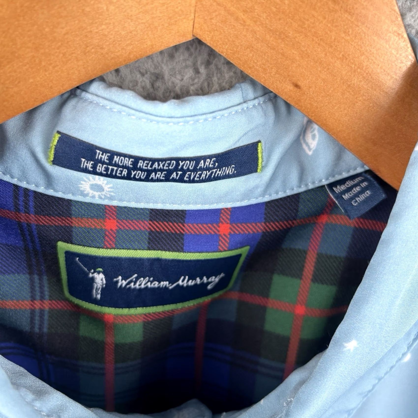 Vintage William Murray Shirt Men M Light Blue All Over Print Golf Button-Up Collared Short Sleeve Vintage No Size US M / EU 48-50 / 2 - 4 Thumbnail