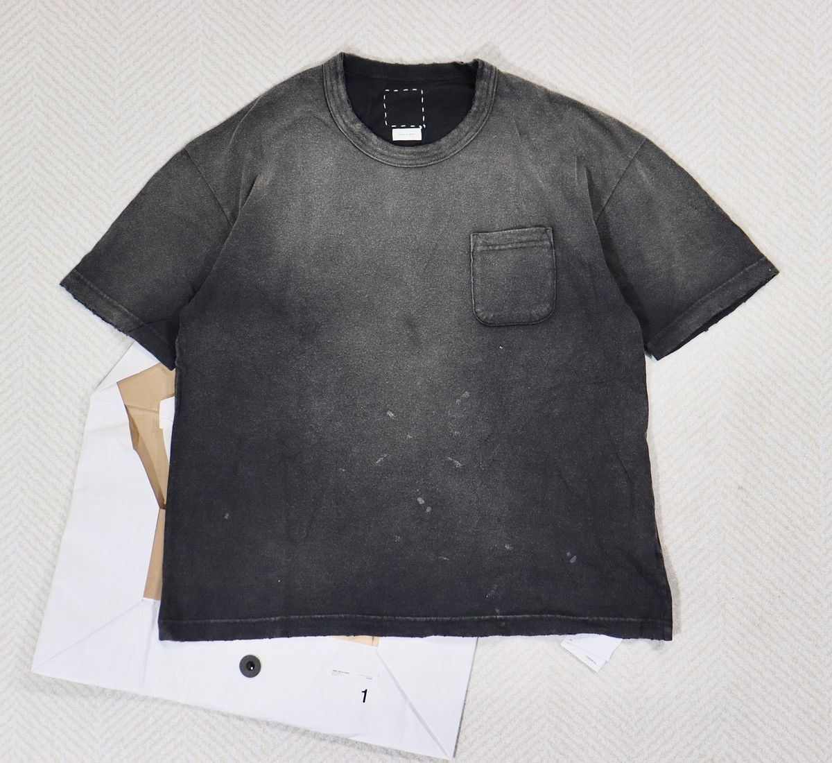 image of Visvim 23Ss Jumbo Tee Crash in Black, Men's (Size Small)