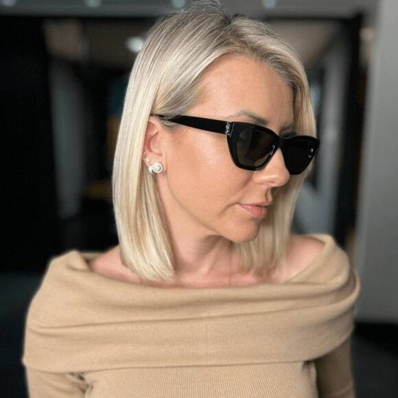 Saint Laurent Paris 🕶️ New Saint Laurent SLM127/F 001 Sunglasses - Black Frame Size ONE SIZE - 3 Thumbnail