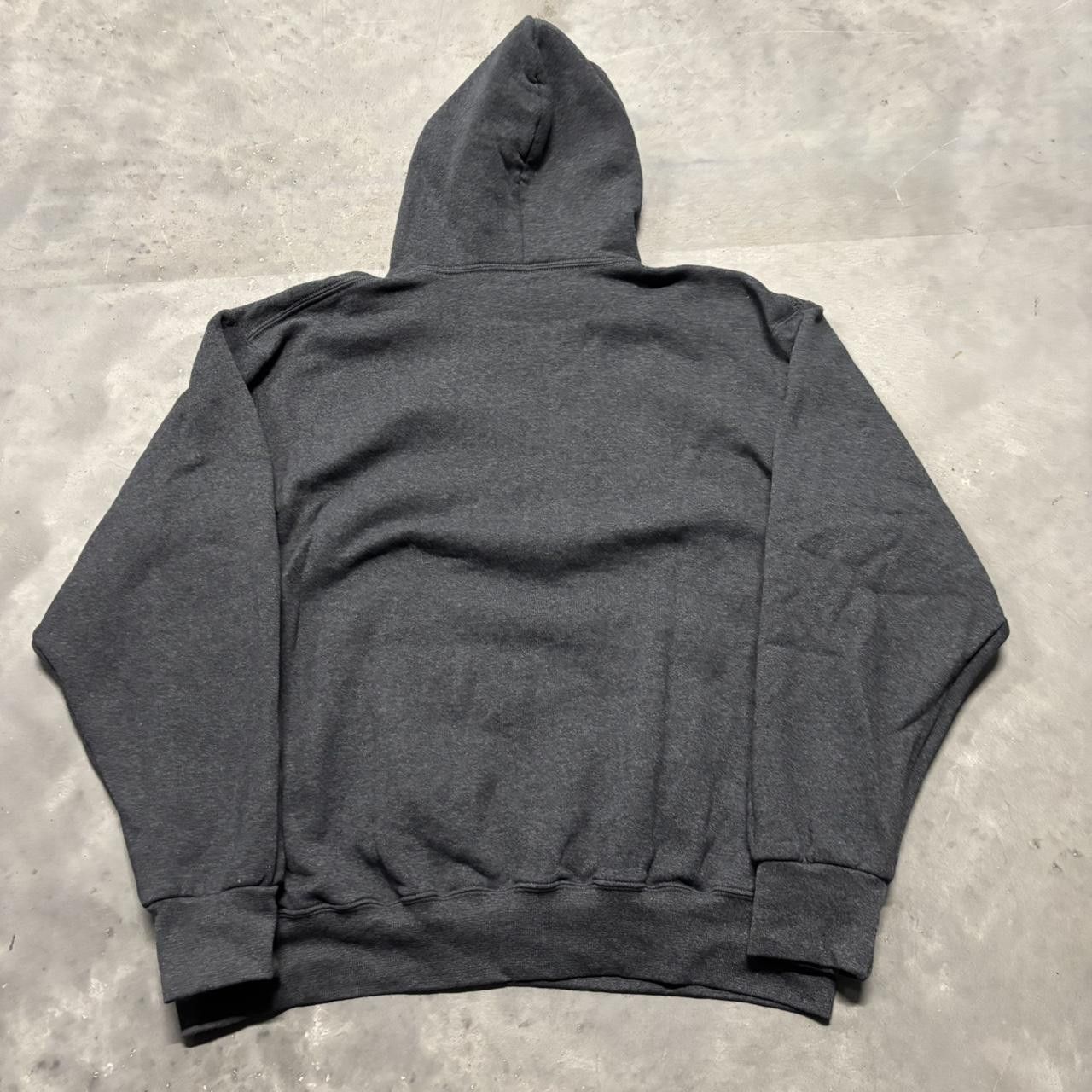 Russell Athletic × Vintage Crazy Vintage Y2K/2000s Grey Blank Russell Streetwear Essential Hoodie! Size US XL / EU 56 / 4 - 6 Thumbnail