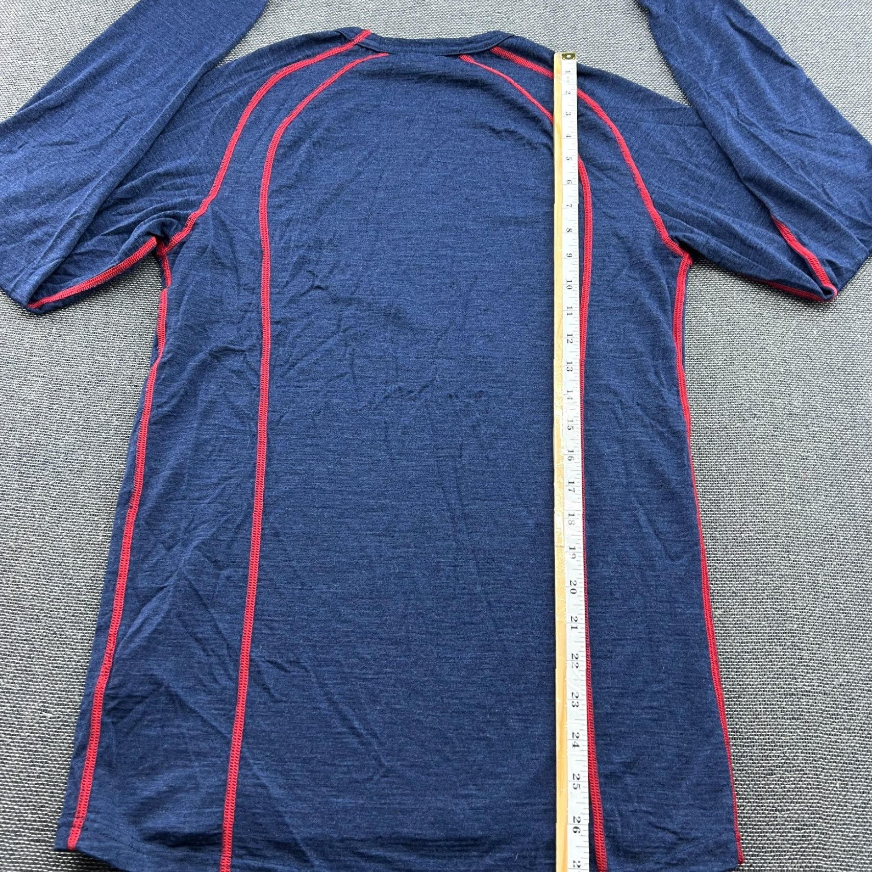 Layer 8 Bergans Norway Layer Shirt Mens Large 100% Merino Wool Outdoor Hiking Blue Size US L / EU 52-54 / 3 - 6 Thumbnail