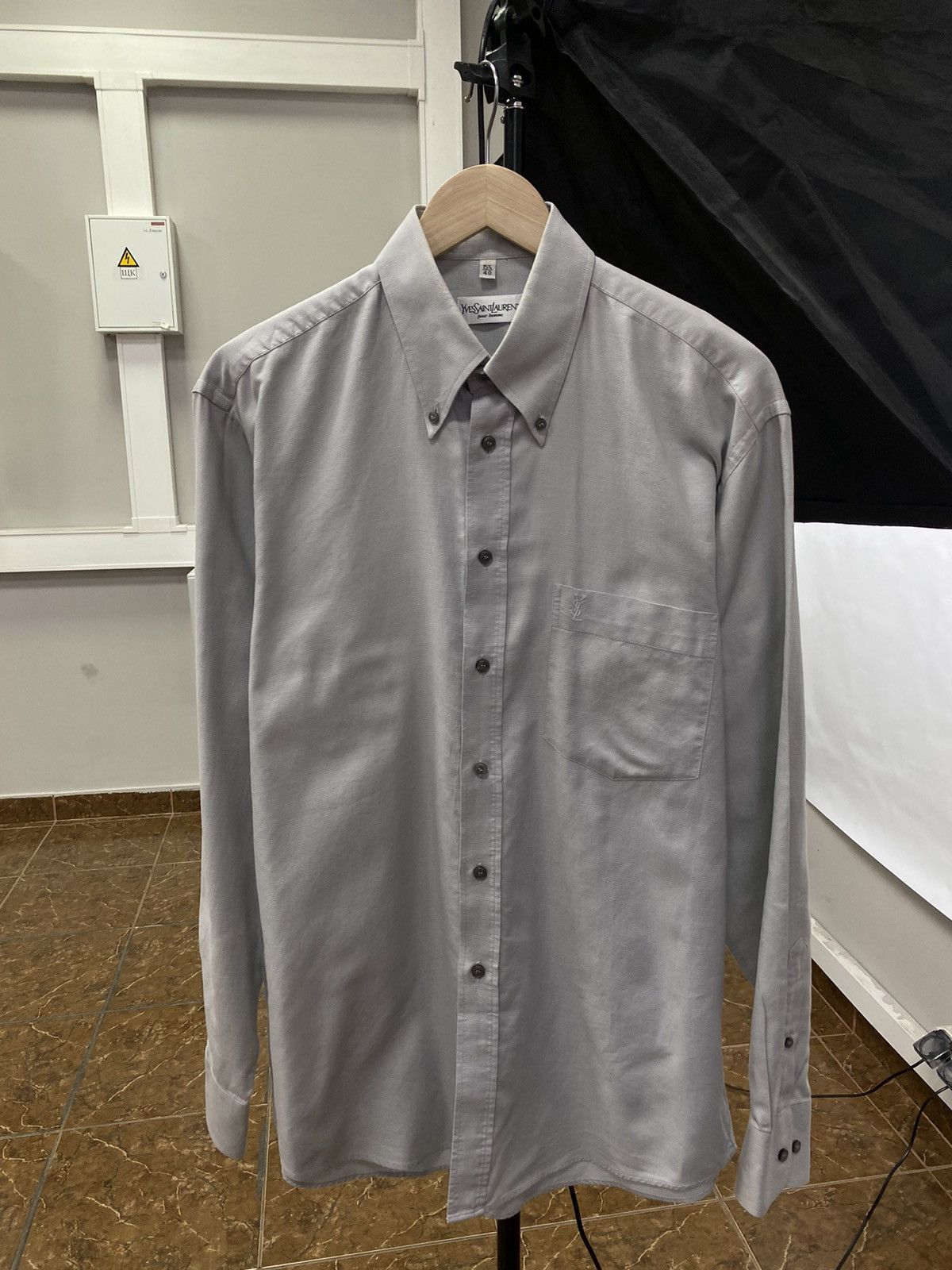 Yves Saint Laurent Vintage 90s Yves Saint Laurent YSL Shirt Rare Retro Y2K Hype Size US XL / EU 56 / 4 - 1 Thumbnail