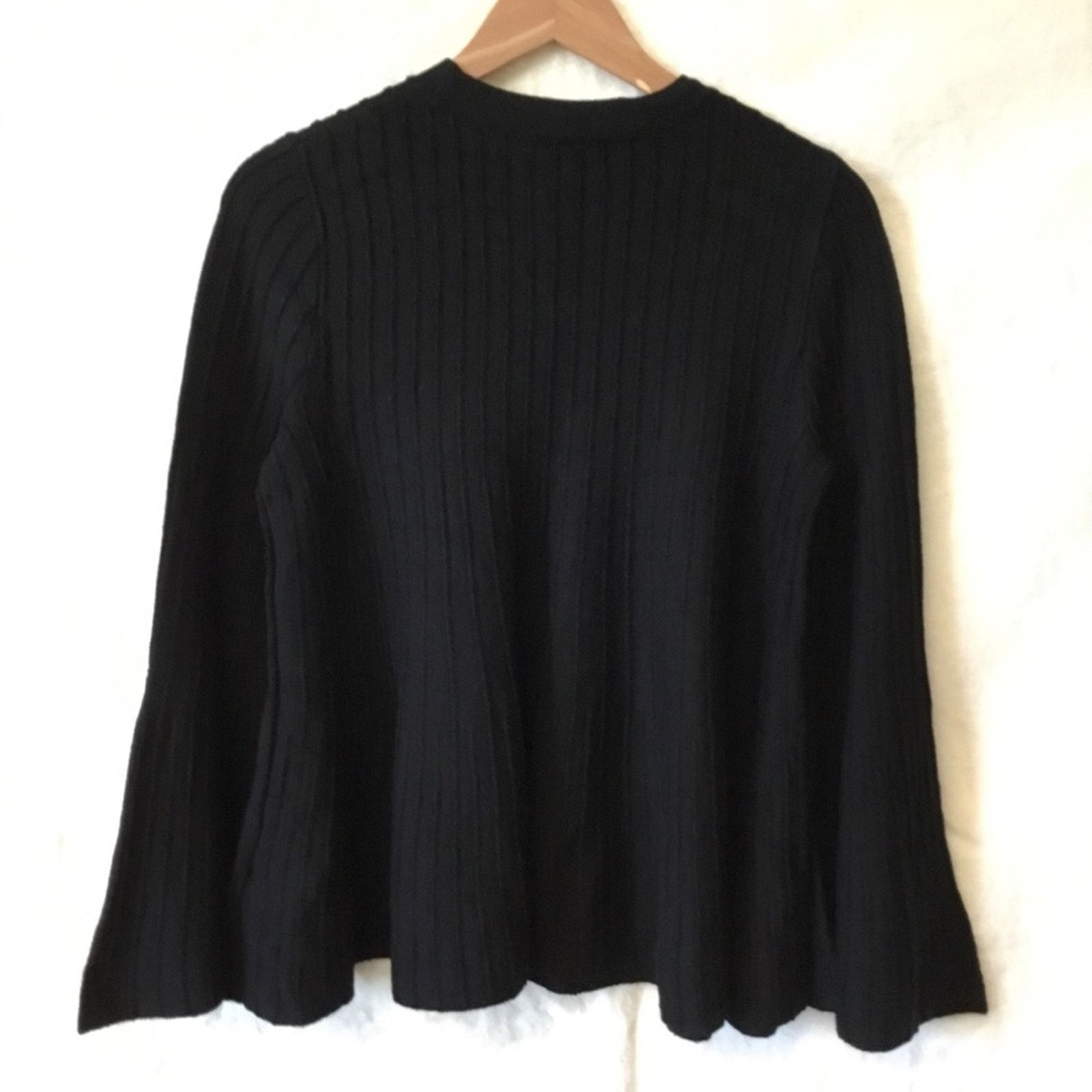 Cos COS Black Wool Texture Stripe Sweater Size S / US 4 / IT 40 - 8 Thumbnail