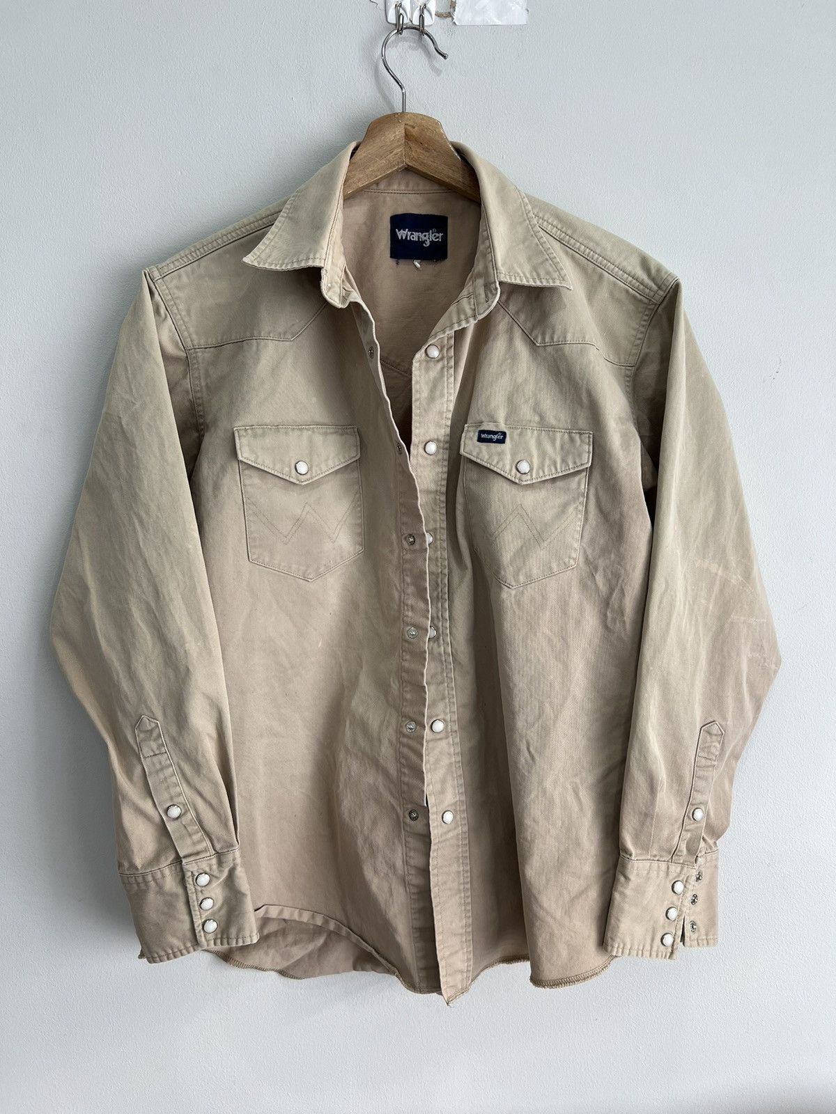 Wrangler Vintage Wrangler Button Up Shirt Pearl Snap faded western Size US M / EU 48-50 / 2 - 1 Thumbnail