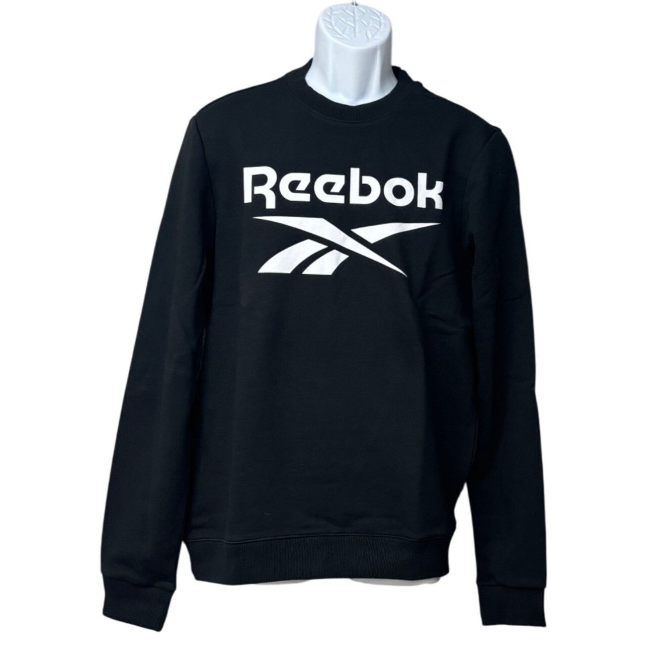 Reebok Reebok Men's Identity Big Logo Crew in Black, Sz. M Size US M / EU 48-50 / 2 - 2 Thumbnail