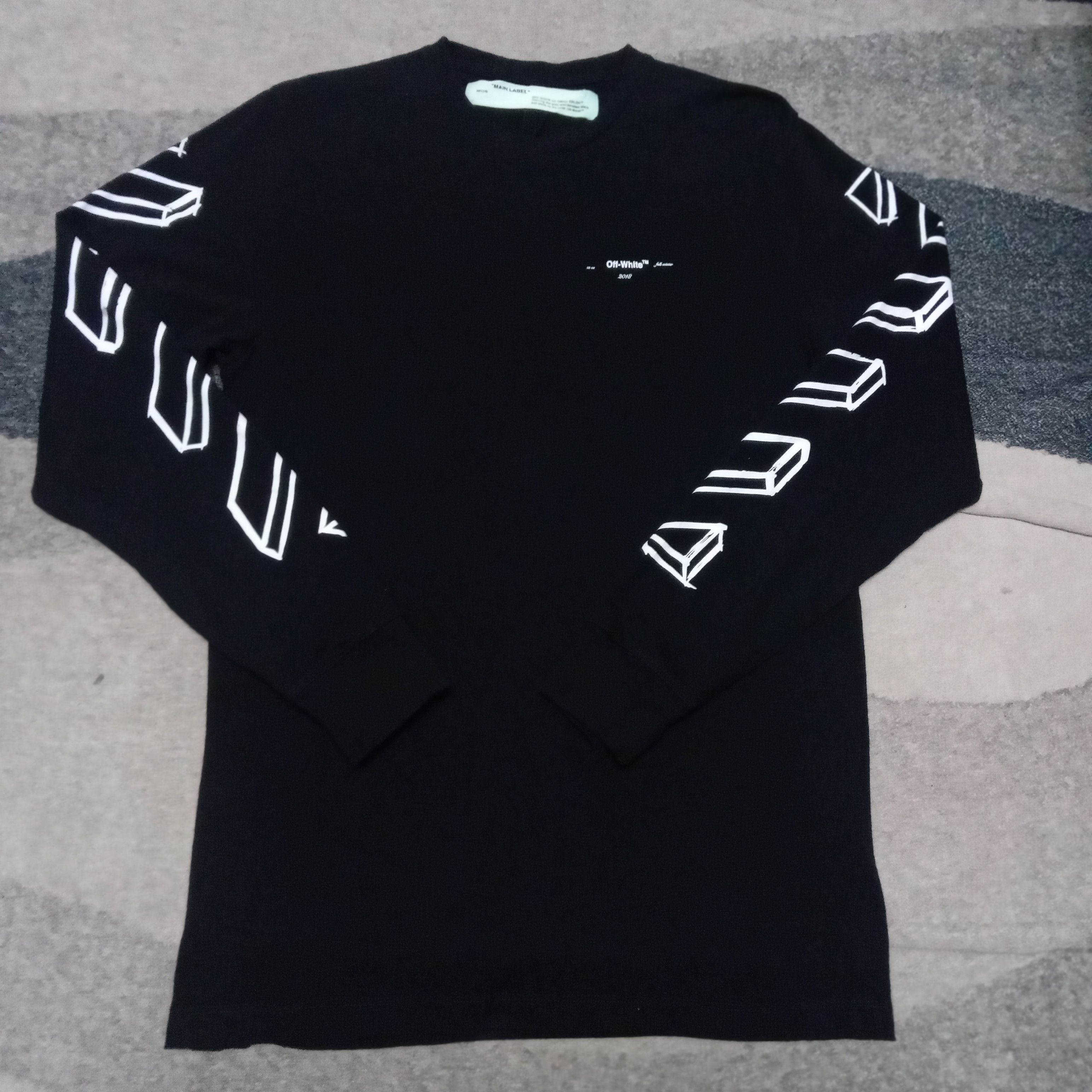 Off-White Off-White 2018 long sleeve Tee Palace Bape Supreme Size US M / EU 48-50 / 2 - 2 Thumbnail