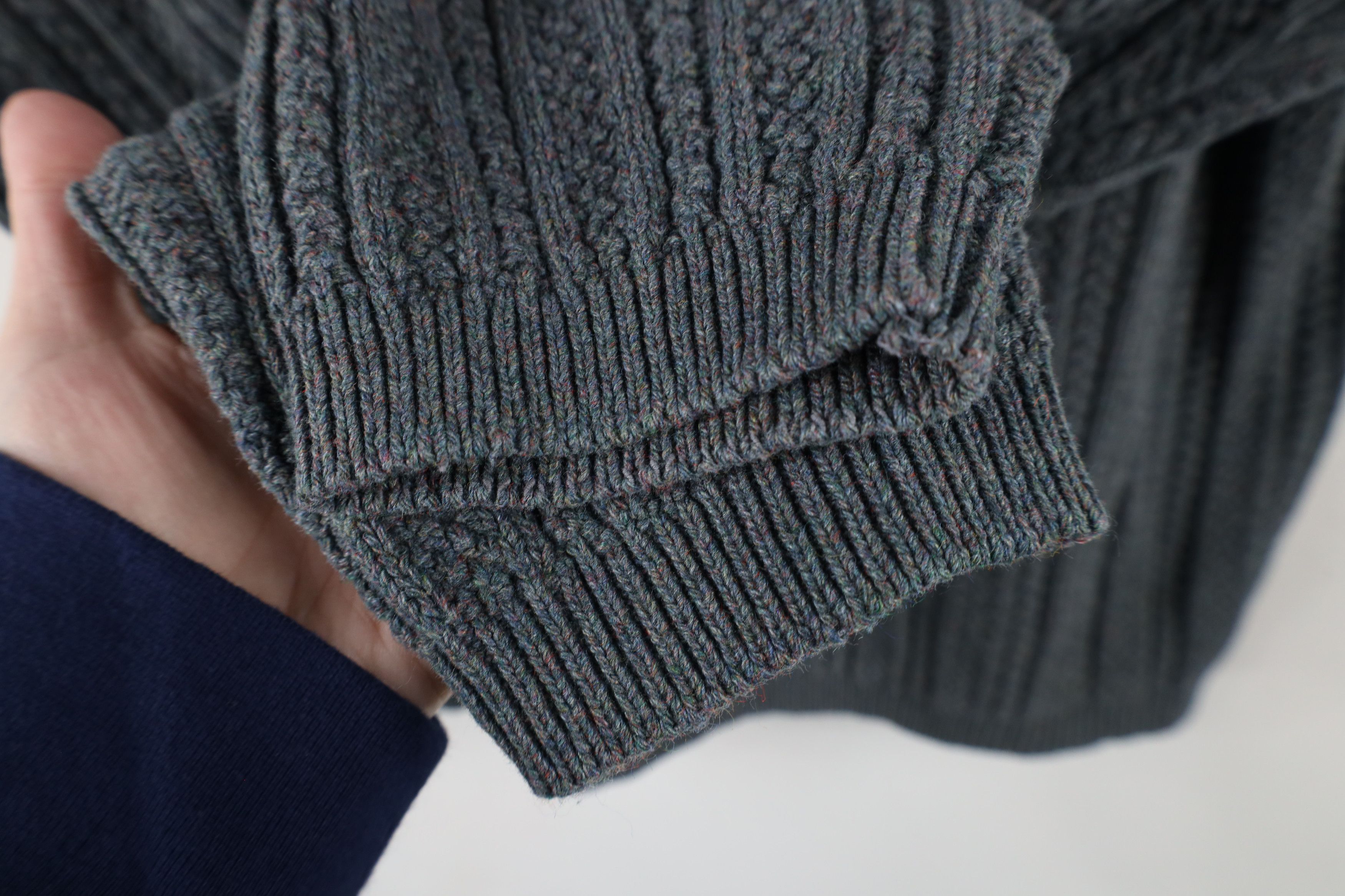 Vintage Vintage 90s Streetwear Fleck Ribbed Knit Henley Sweater USA Size US M / EU 48-50 / 2 - 5 Thumbnail