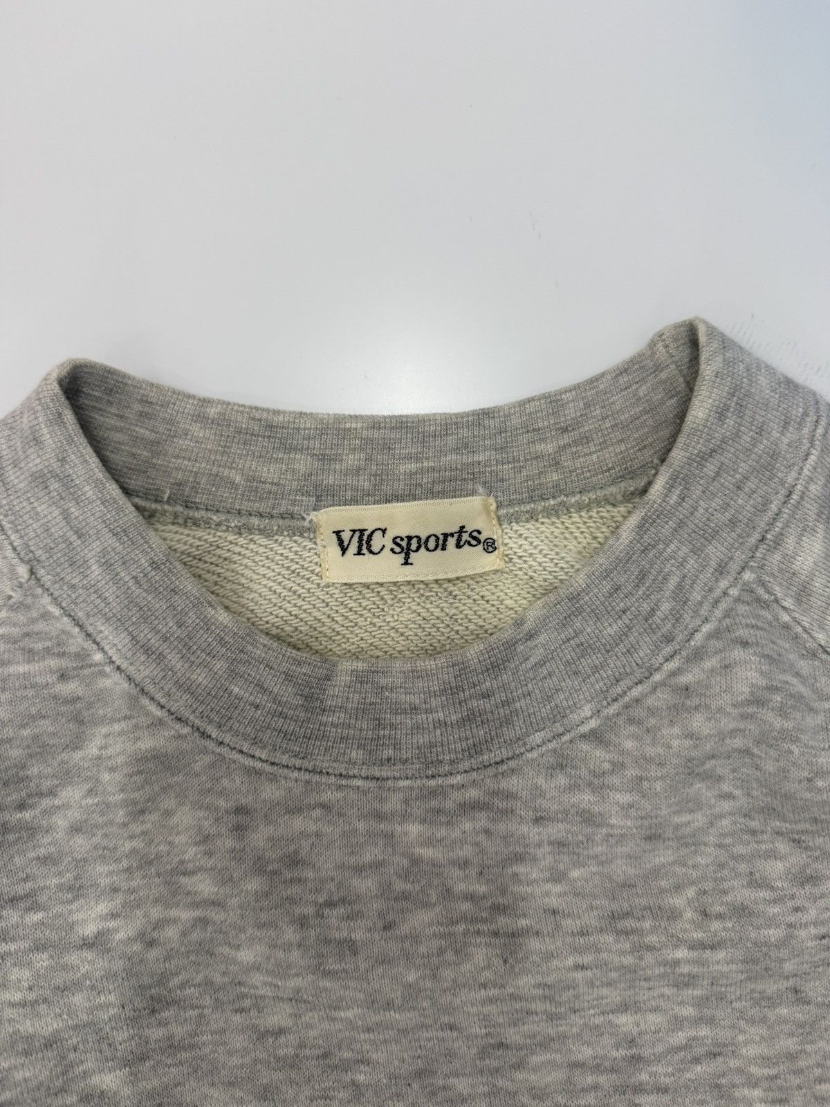 National Athletic Goods 🔥 Vtg 90s Vic Sports Raglan Sleeve Grey Americana Athletic Size US S / EU 44-46 / 1 - 8 Thumbnail