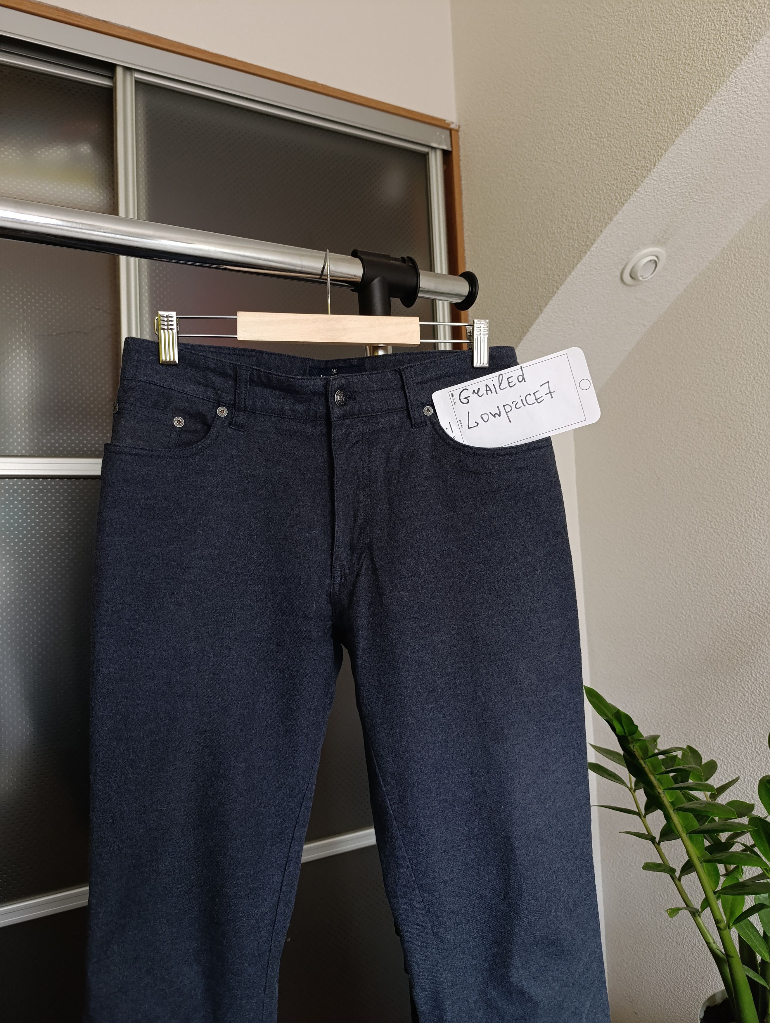 Designer × Hackett Hackett Flannel logo-patch straight-leg Trousers Size US 30 / EU 46 - 10 Thumbnail