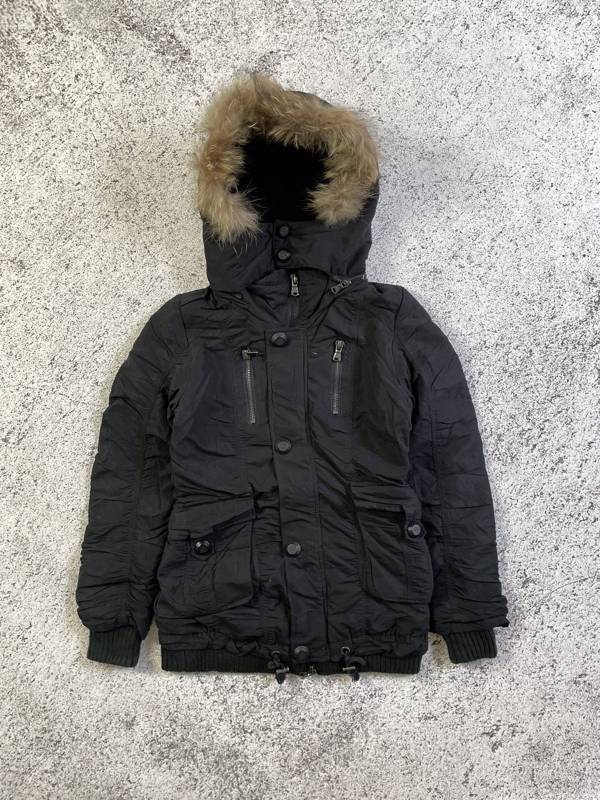Japanese Brand 2000s Dig Deep - Apocalypse Fur Hoodie Jacket Size US S / EU 44-46 / 1 - 4 Thumbnail