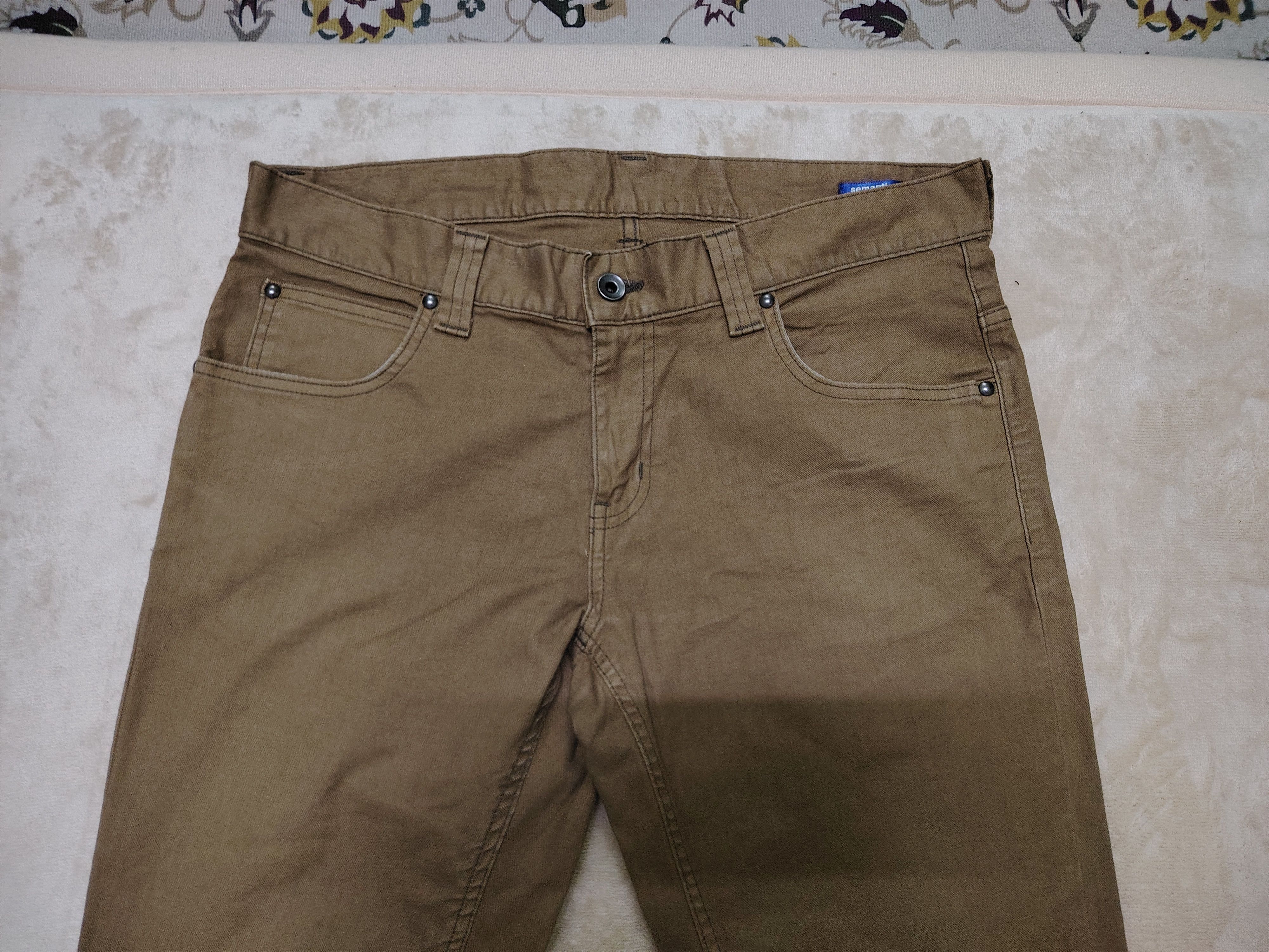 semanticdesign Semantic Design Buckleback Stretchable Brown Jeans Size US 34 / EU 50 - 4 Thumbnail