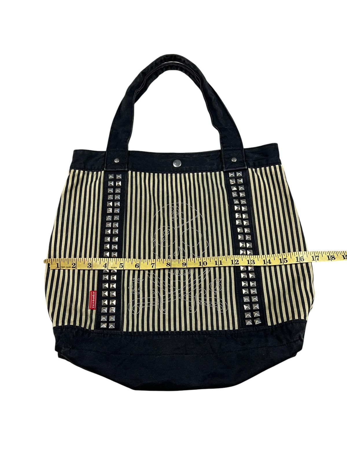 Algonquins Algonquins Studded Skull Embroidery Tote Bag Size ONE SIZE - 14 Thumbnail
