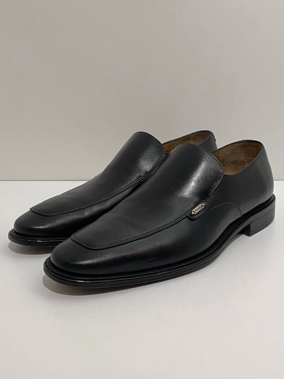 Salvatore Ferragamo Salvatore Ferragamo Logo Black Leather Classic Penny Loafers Size US 10.5 / EU 43-44 - 6 Thumbnail
