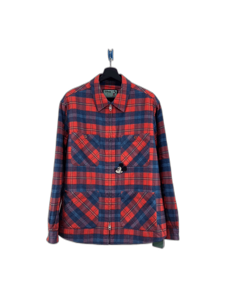 Gucci Gucci Disney Red Blue Plaid Zip Jacket-yf Size US M / EU 48-50 / 2 - 1 Thumbnail
