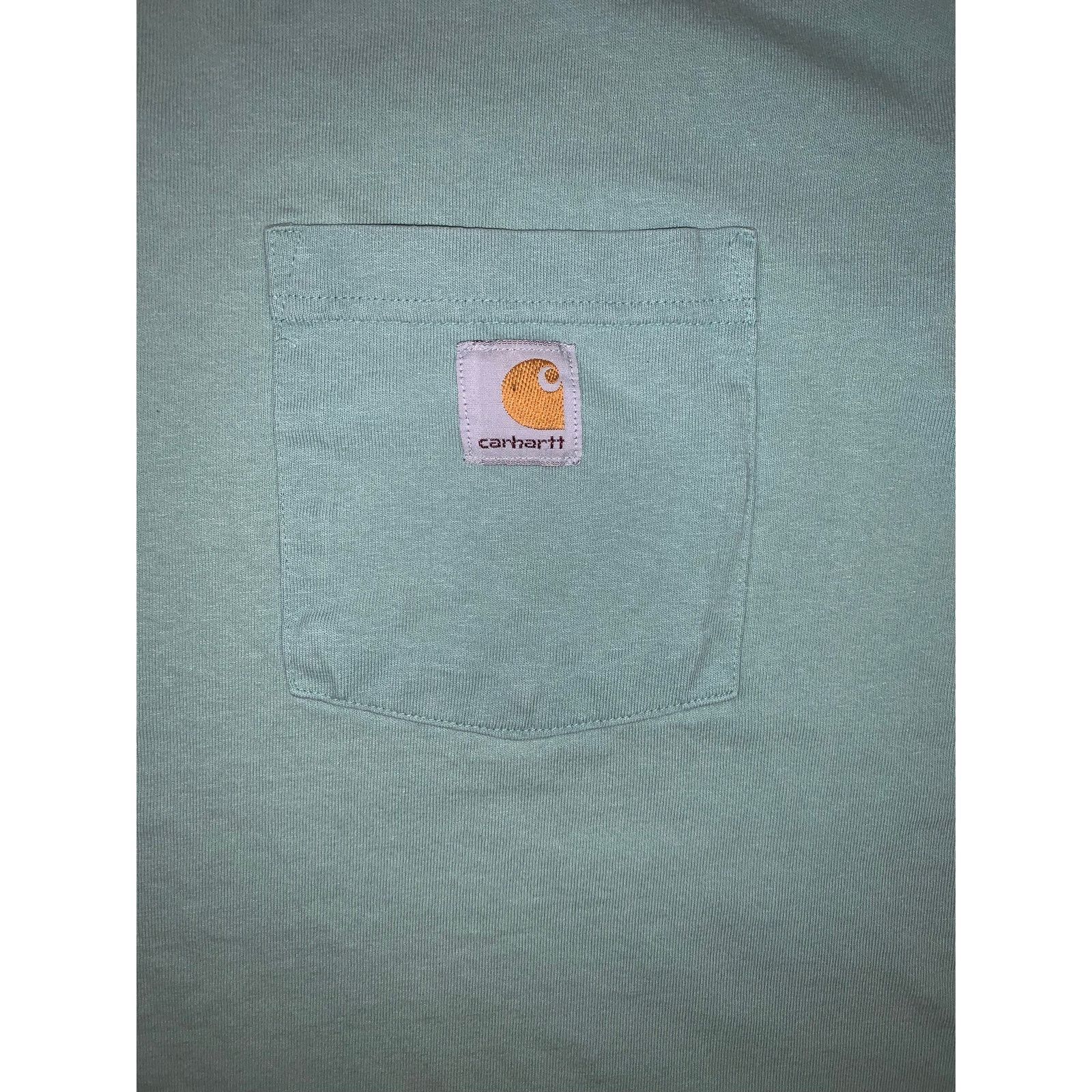 Carhartt Carhartt Pocket T Shirt 2XL Green Relaxed Fit Workwear Tee Size US XXL / EU 58 / 5 - 3 Thumbnail