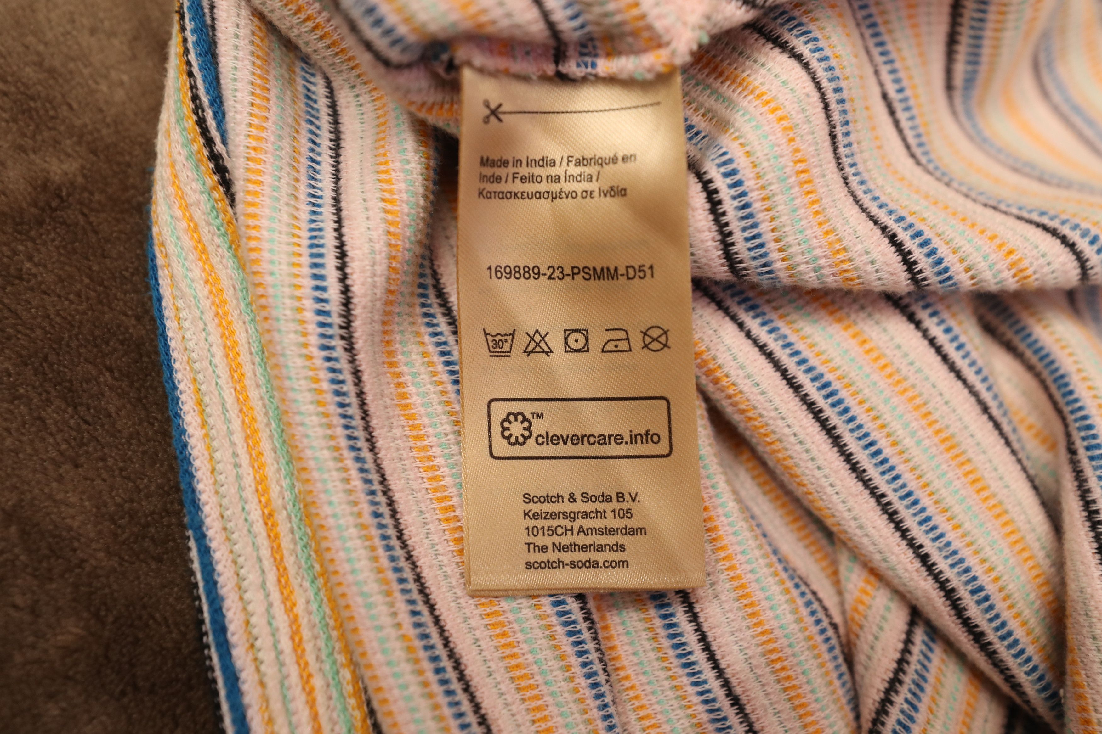Scotch & Soda Scotch & Soda Structured Striped Pocket Tee (L) Size US L / EU 52-54 / 3 - 13 Thumbnail