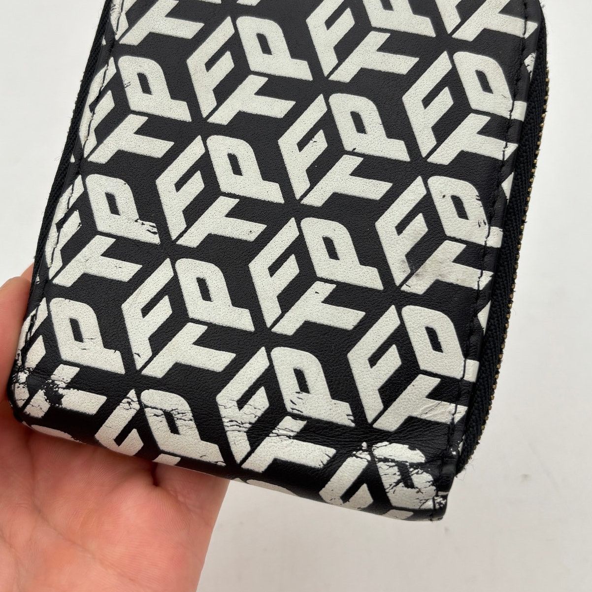 Fuck The Population FTP Dimensions Logo Leather Wallet Zip Streetwear Skate Size ONE SIZE - 6 Thumbnail