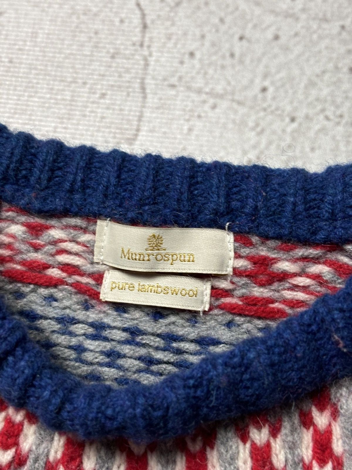 Other MUNROSPUN RED PURE LAMBSWOOL HEAVY KNIT PULLOVER JUMPER Size US L / EU 52-54 / 3 - 3 Thumbnail