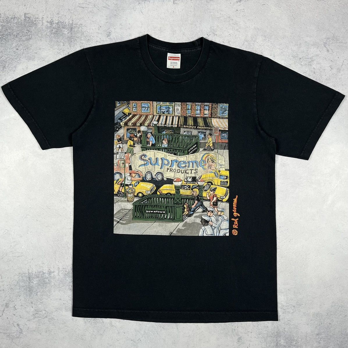 Supreme Supreme Red Grooms Manhattan Big Logo T Shirt SS22 Size US S / EU 44-46 / 1 - 2 Thumbnail