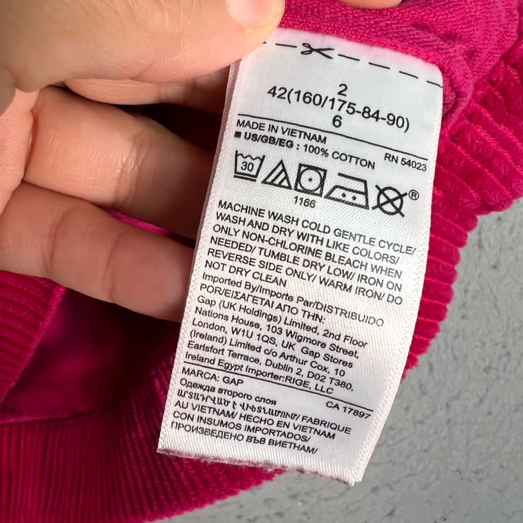 Gap Gap Womens Size 2 Corduroy Mini Skirt Pink Cotton Casual Size 26" / US 2 / IT 38 - 4 Thumbnail