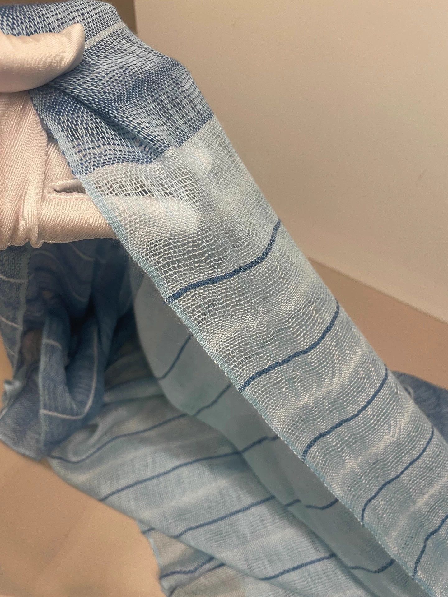 Loro Piana Loro Piana Sky Blue Cashmere Scarf 192x65cm Size ONE SIZE - 9 Thumbnail