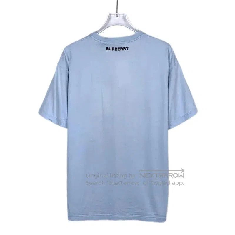 Burberry Burberry Blue Cotton T-Shirt. Size XS / US 0-2 / IT 36-38 - 2 Thumbnail