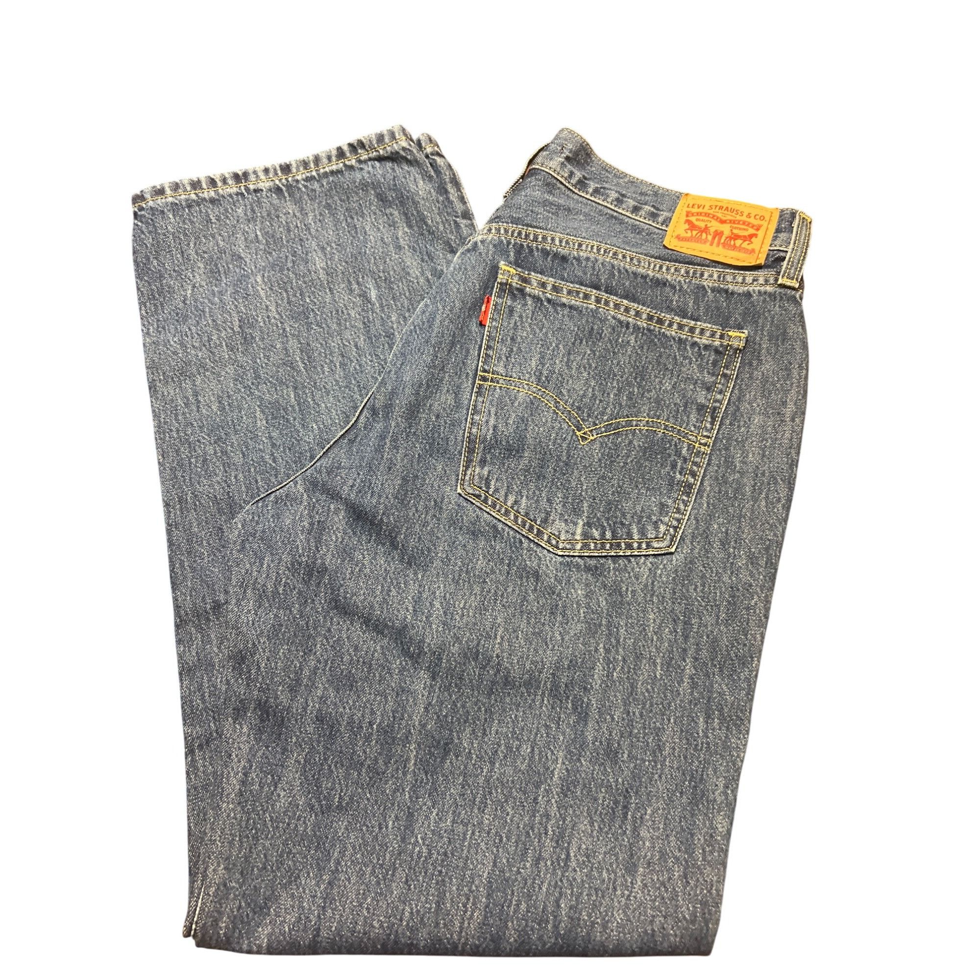 Levi's Levis Low Pro Straight Jeans Mens Blue Denim 100% cotton Si Size US 31 - 3 Thumbnail