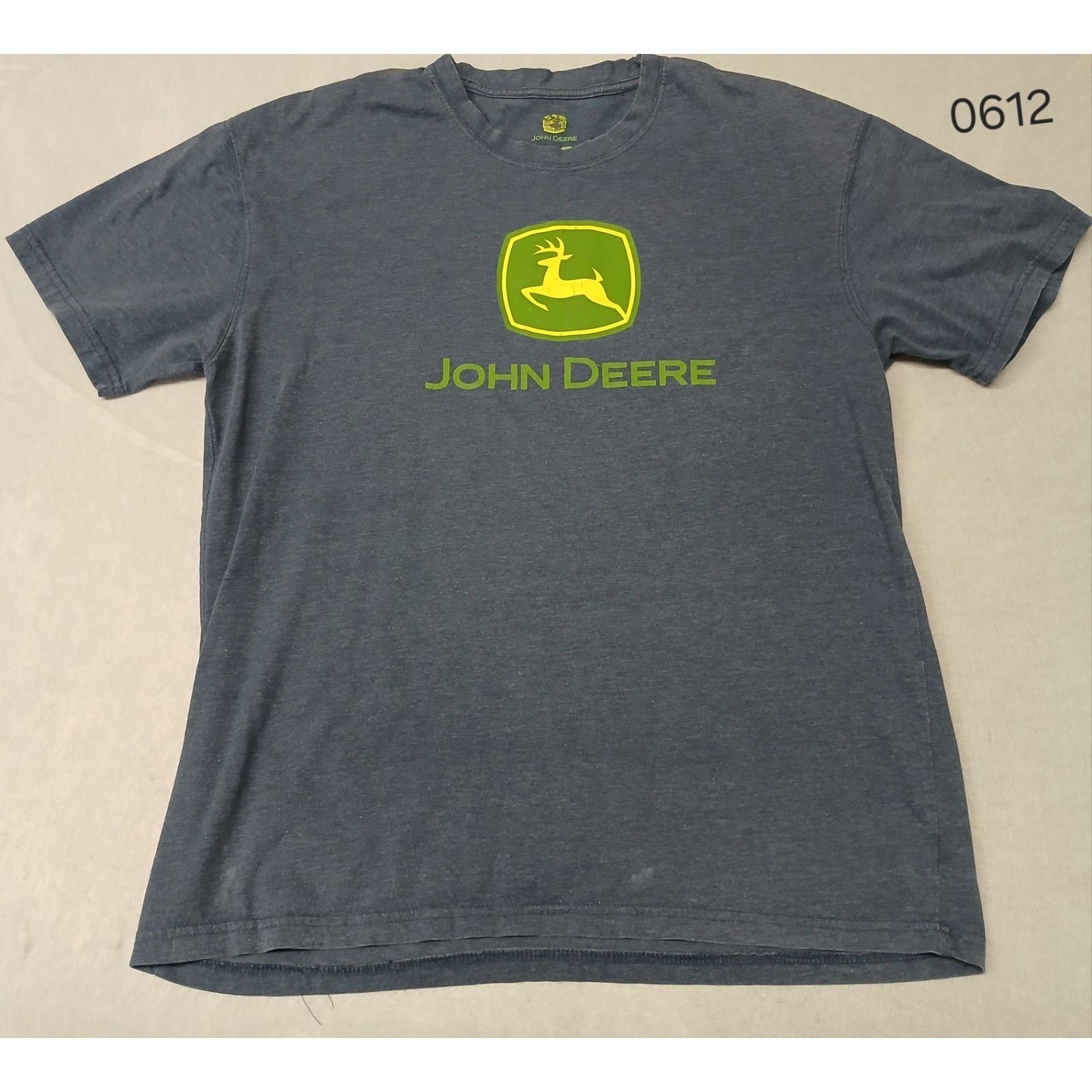 John Deere John Deere (XL) Gray Cotton Short Sleeve T-shirt Size US XL / EU 56 / 4 - 1 Thumbnail